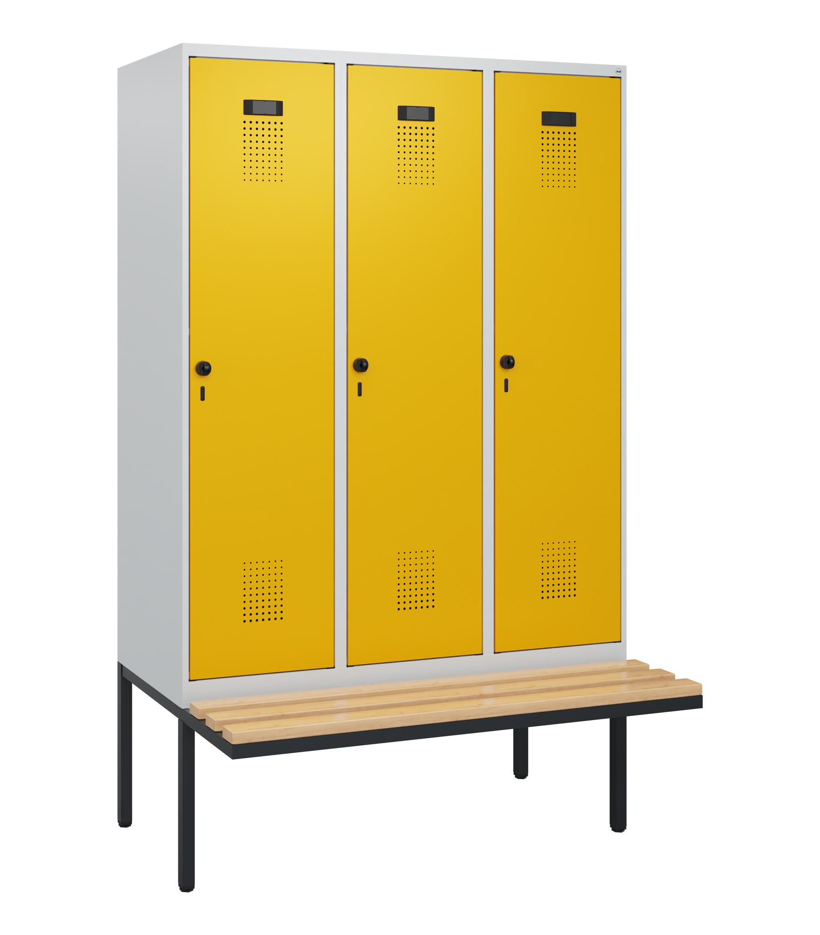 C+P Spind Evolo PLUS, Bank, 3 Abteile, 1950x1200x8