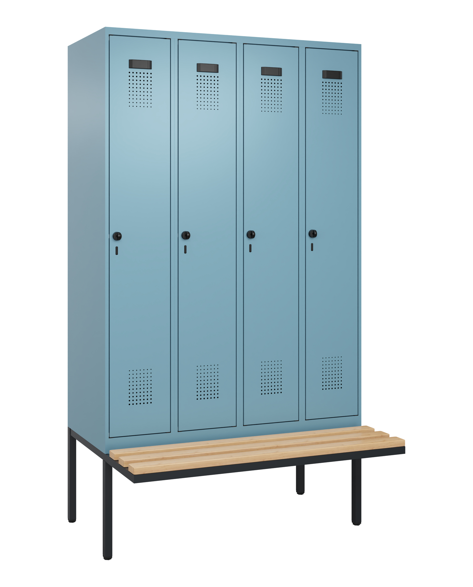 C+P Spind Evolo PLUS, Bank, 4 Abteile, 2120x1200x8