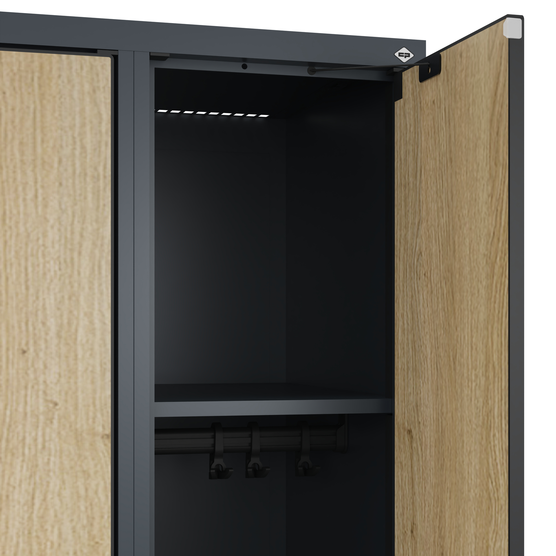 C+P Spind Evolo PLUS, Bank, 3 Abteile, 2120x900x815mm