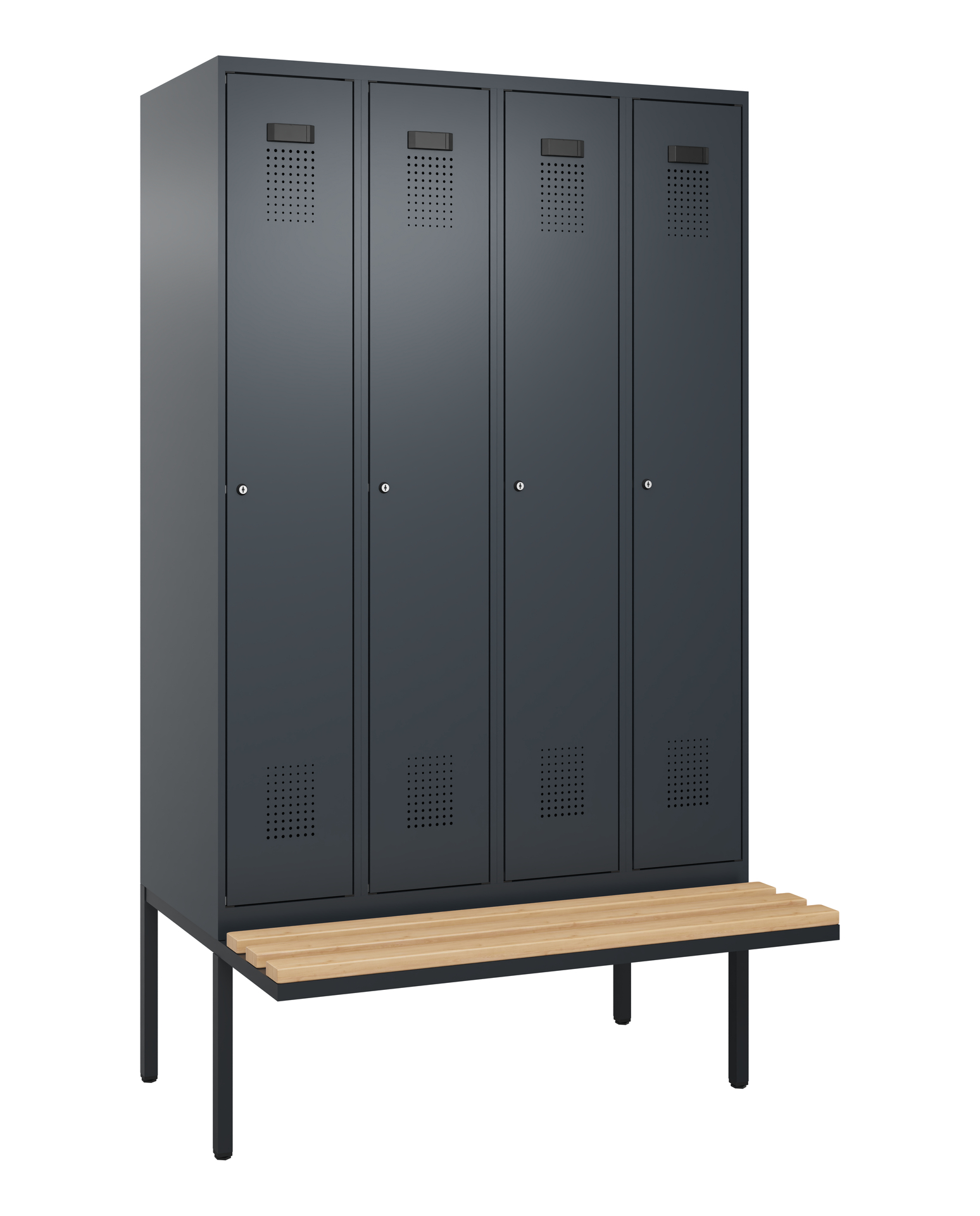 C+P Spind Evolo PLUS, Bank, 4 Abteile, 2120x1200x8