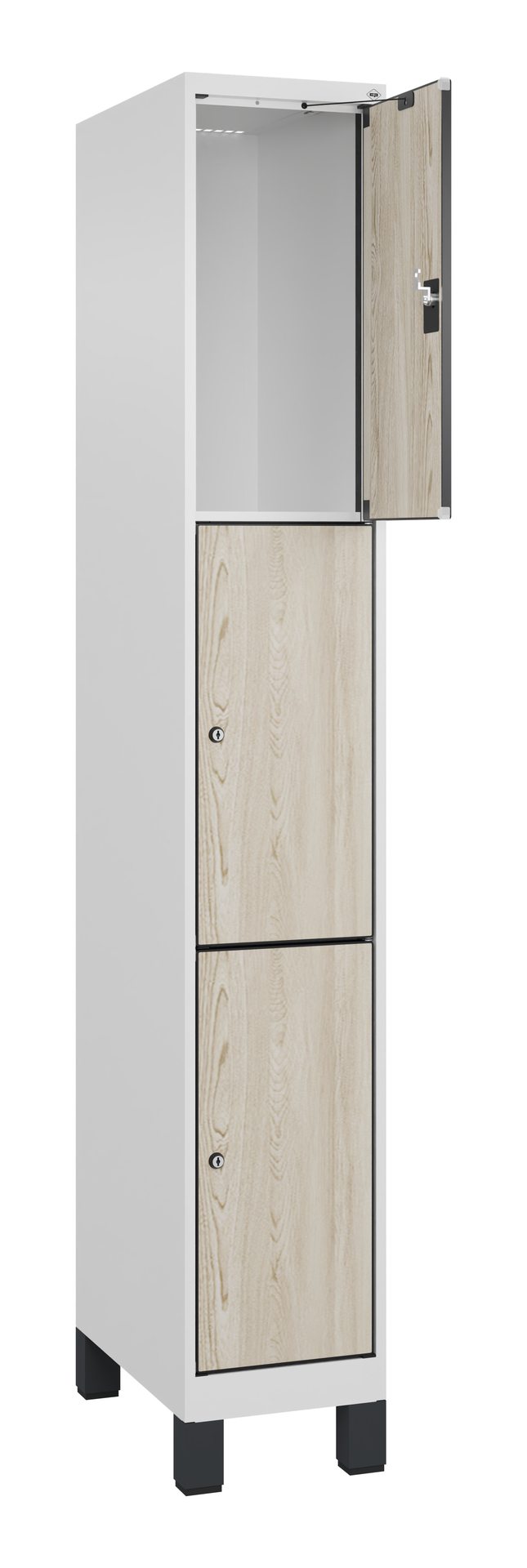 C+P Schlie�fachschrank Evolo PLUS, F��e, 3 F�cher, 1950x300x500mm