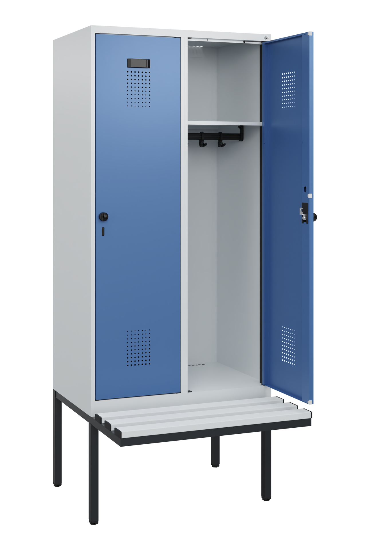 C+P Spind Evolo PLUS, Bank, 2 Abteile, 1950x800x81