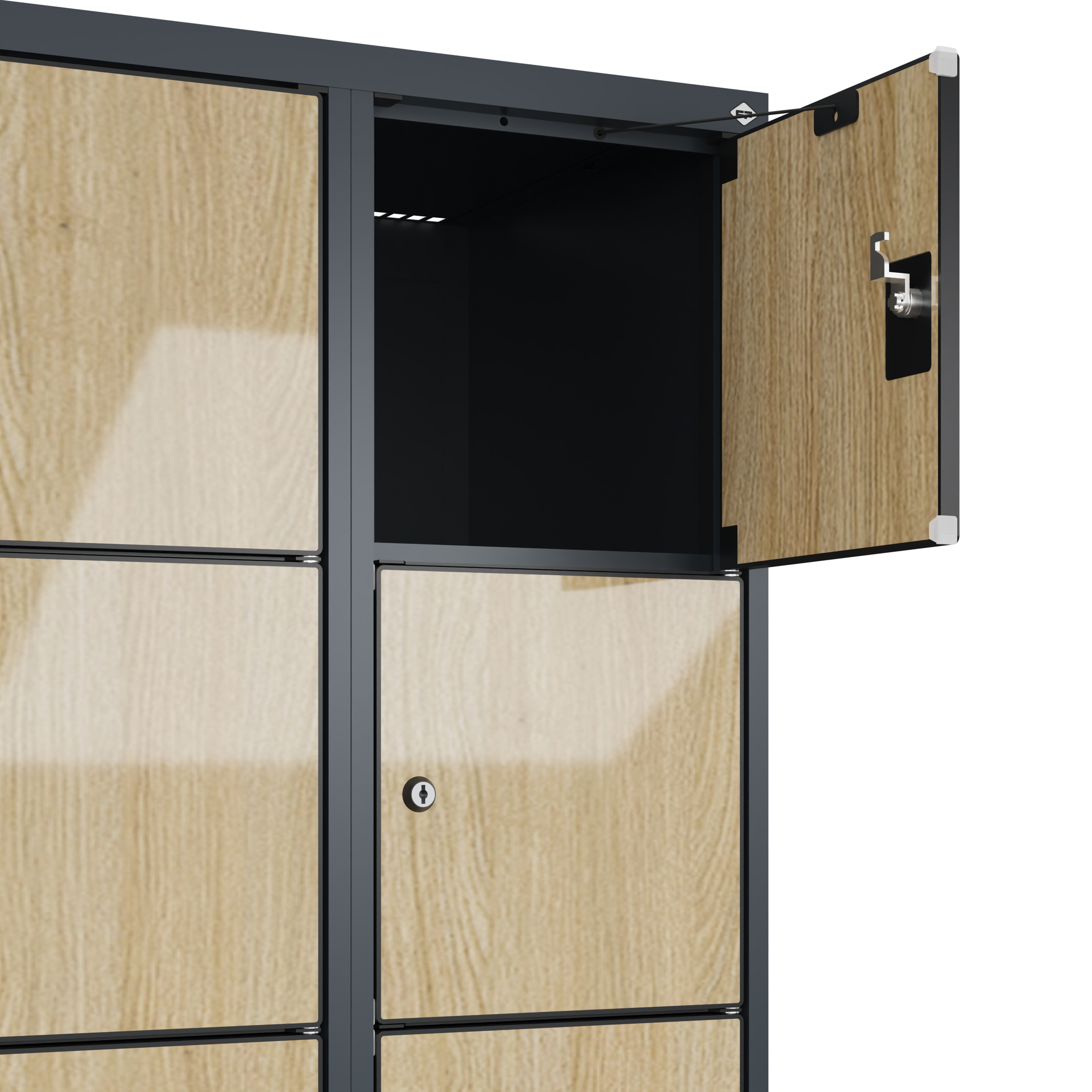 C+P Schlie�fachschrank Evolo PLUS, 12 F�cher, 1850x600x500mm