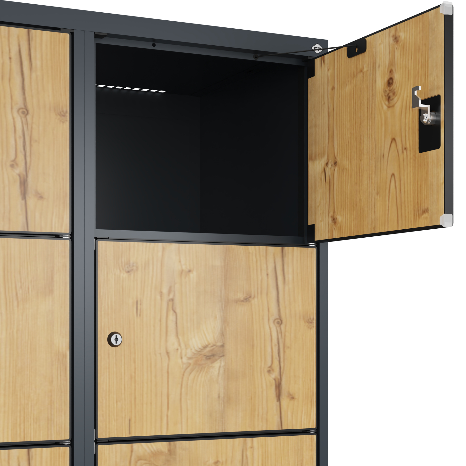 C+P Schlie�fachschrank Evolo PLUS, 12 F�cher, 1850x800x500mm
