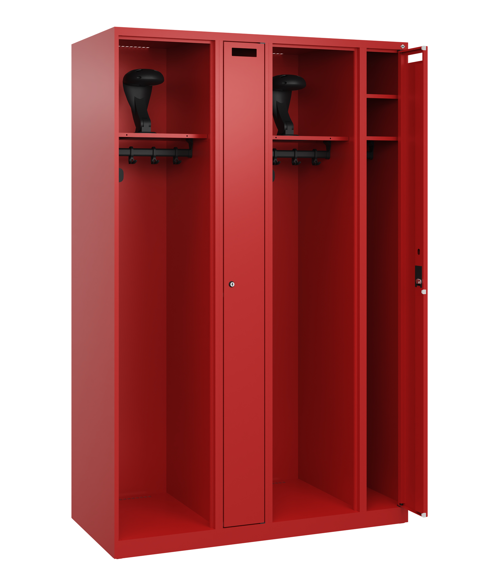 C+P Feuerwehrspind Kombi, 2 Abteile, 1850x1200x500
