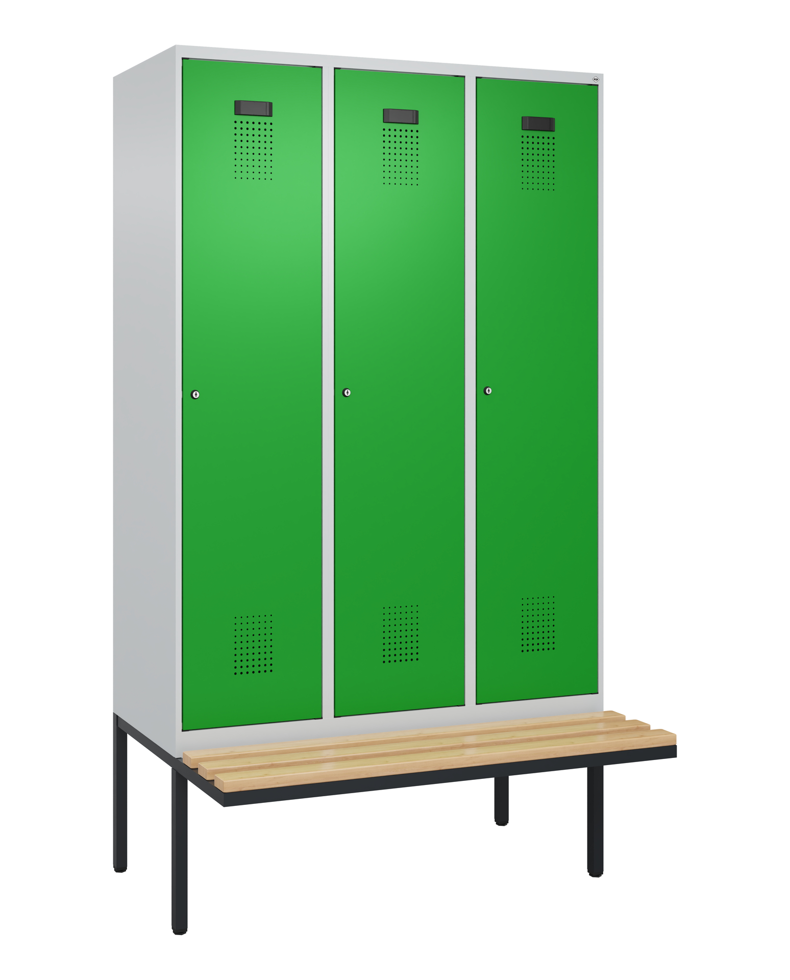C+P Spind Evolo PLUS, Bank, 3 Abteile, 2120x1200x8