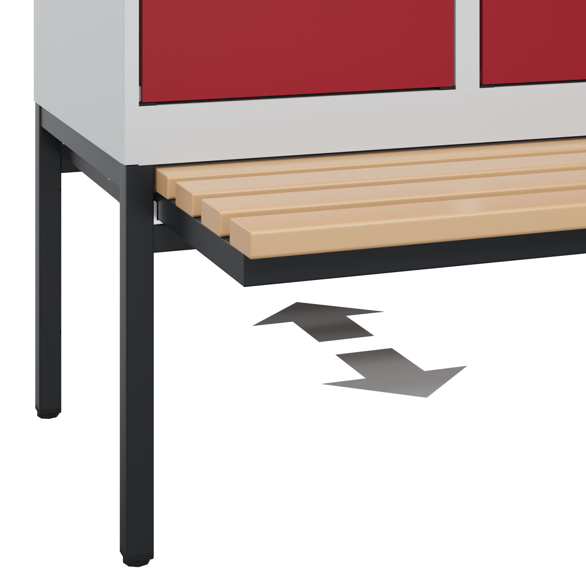 C+P Spind Evolo PLUS, Bank, 1 Abteil, 2120x400x815mm