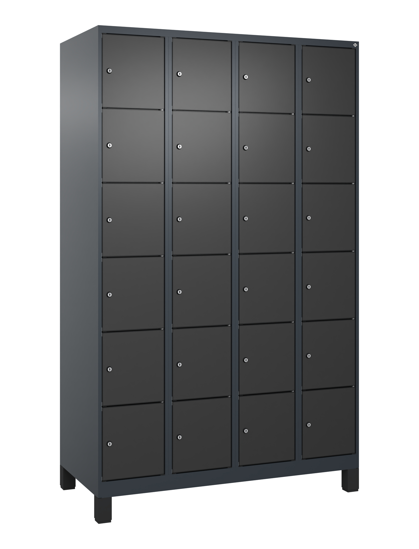 C+P Schlie�fachschrank Evolo PLUS, F��e, 24 F�cher, 1950x1200x500mm