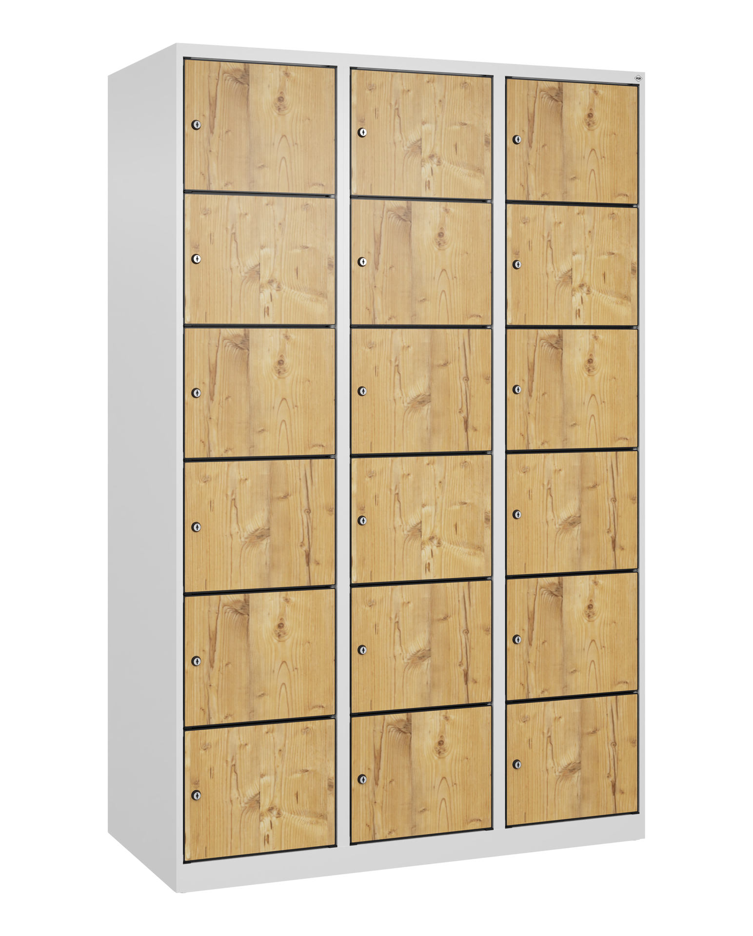 C+P Schlie�fachschrank Evolo PLUS, 18 F�cher, 1850x1200x500mm