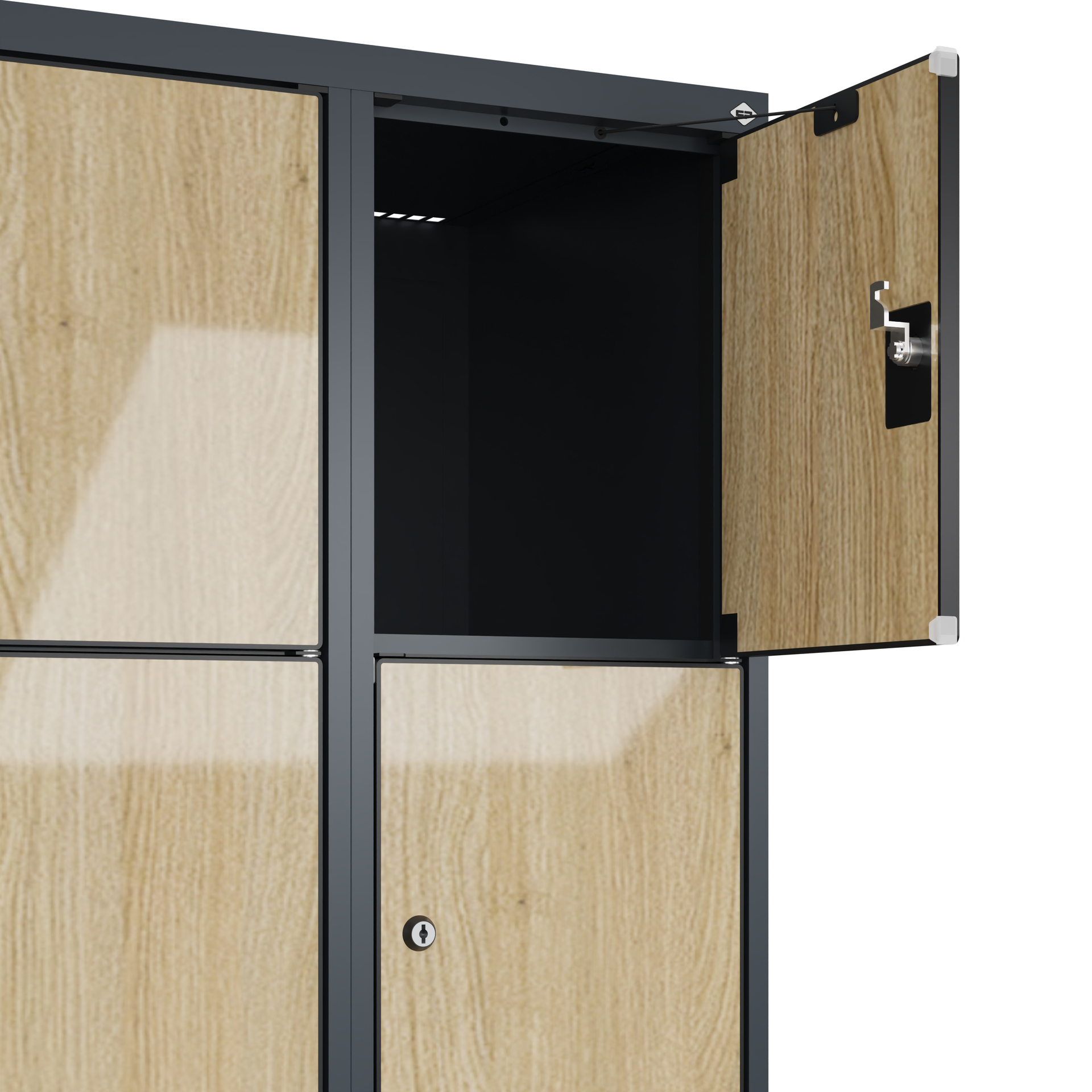 C+P Schlie�fachschrank Evolo PLUS, 10 F�cher, 1850x600x500mm
