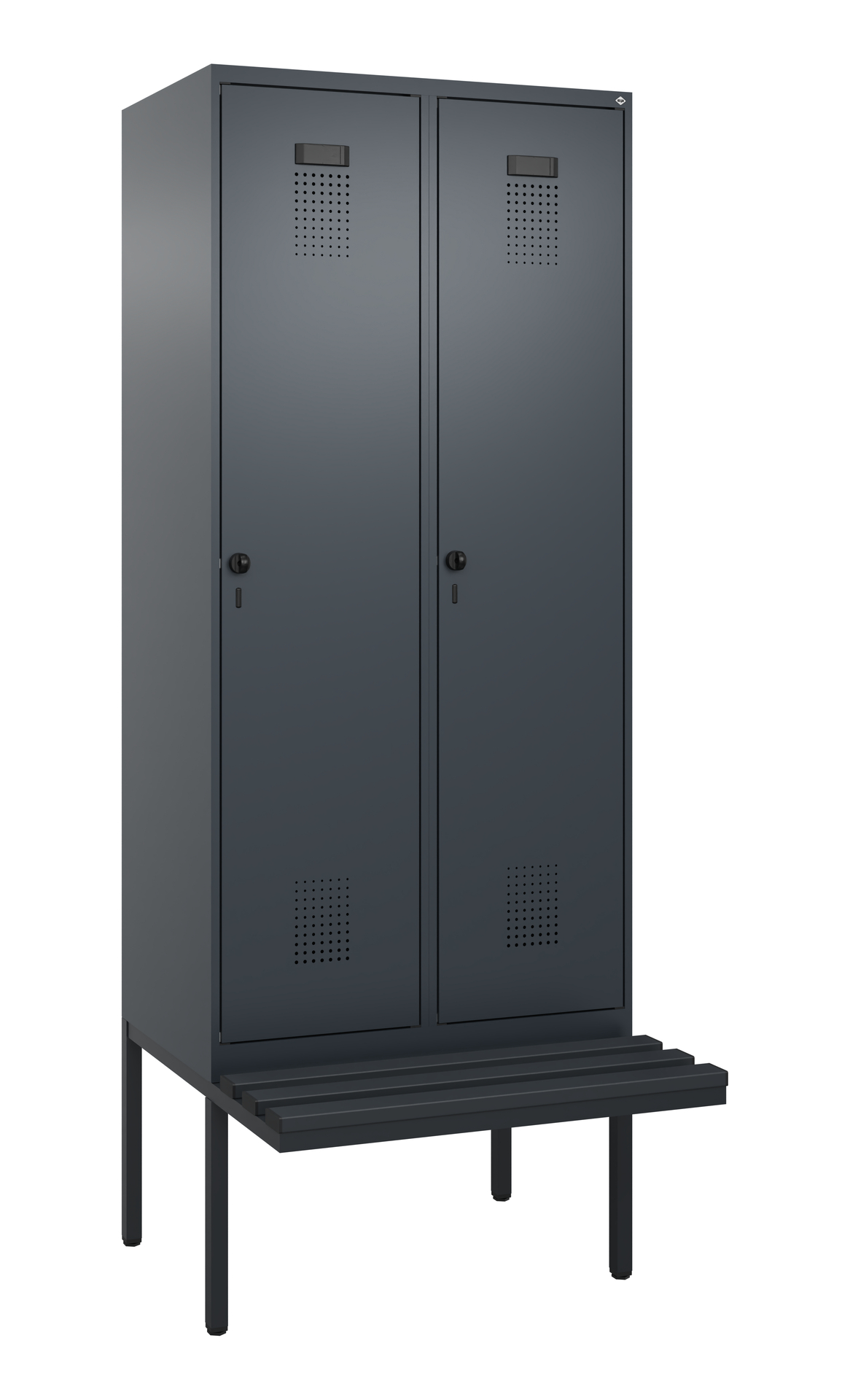 C+P Spind Evolo PLUS, Bank, 2 Abteile, 2120x800x81