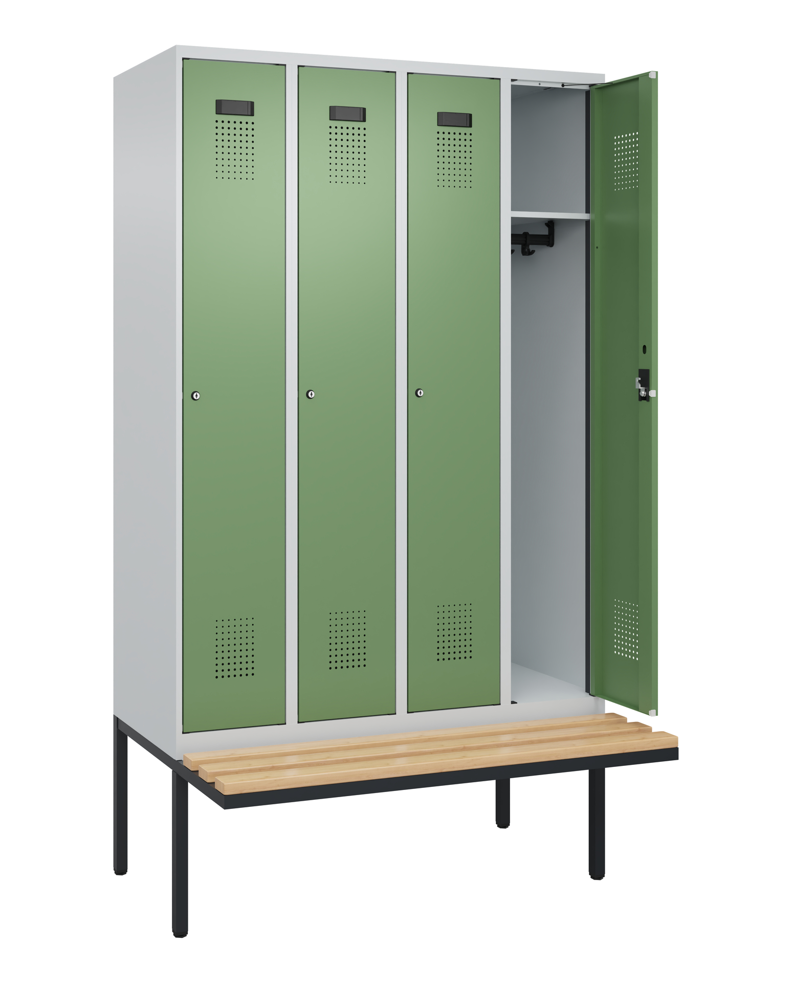 C+P Spind Evolo PLUS, Bank, 4 Abteile, 2120x1200x8