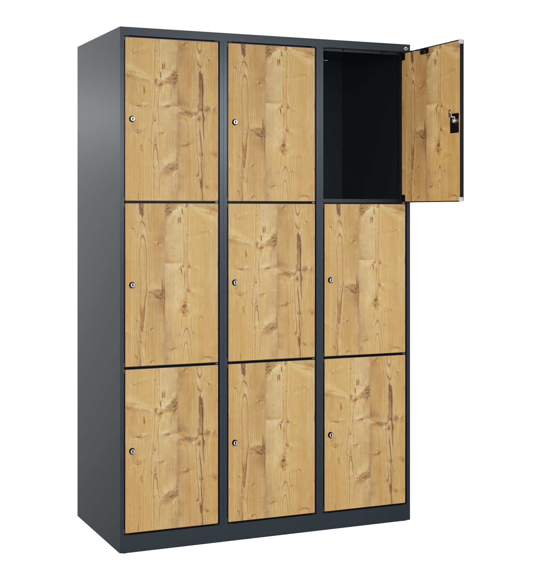 C+P Schlie�fachschrank Evolo PLUS, 9 F�cher, 1850x1200x500mm