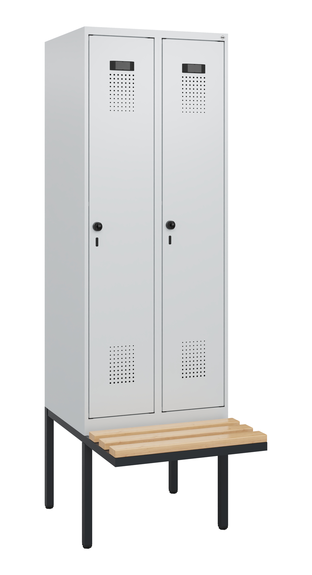 C+P Spind Evolo PLUS, Bank, 2 Abteile, 1950x600x81