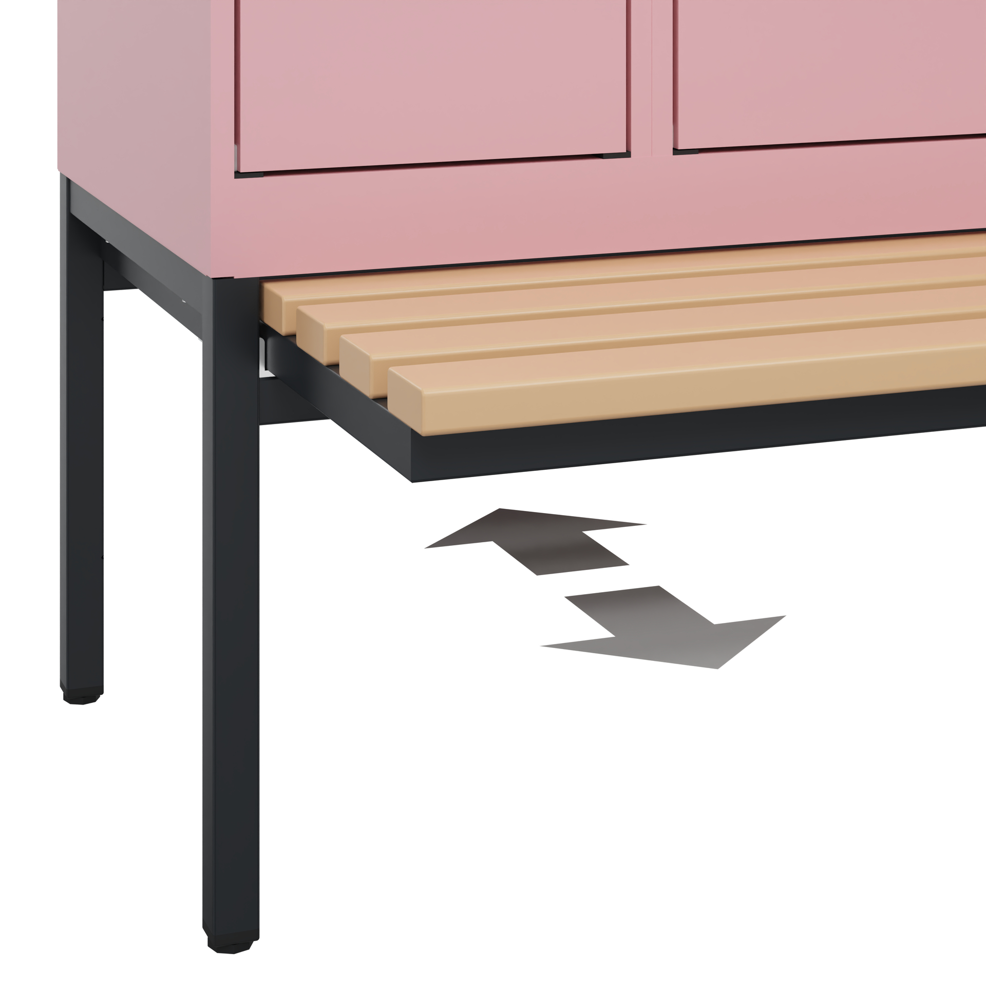C+P Doppelstöckiger Spind Evolo PLUS, 6 Fächer, 1950x900x815mm