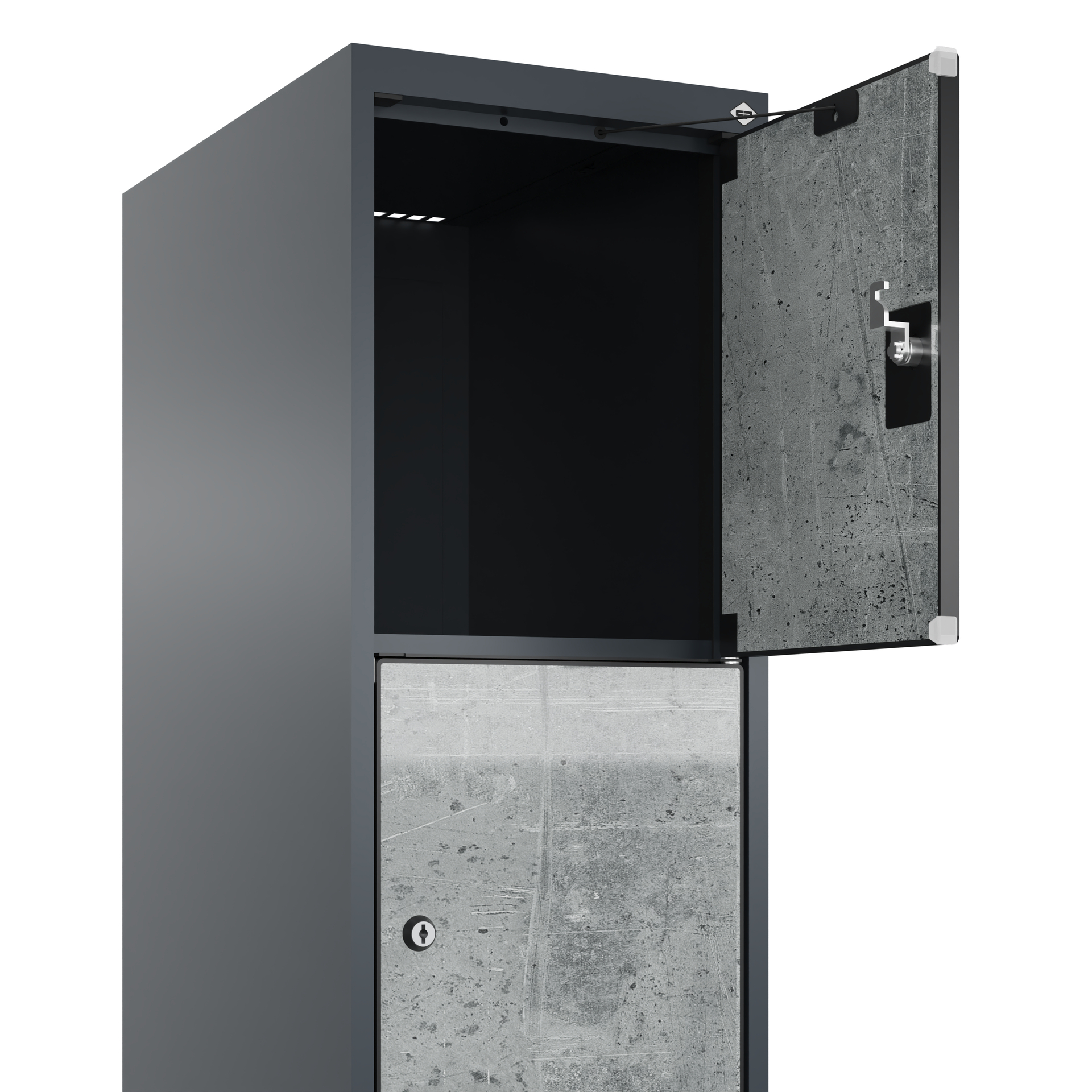 C+P Schlie�fachschrank Evolo PLUS, F��e, 5 F�cher, 1950x300x500mm