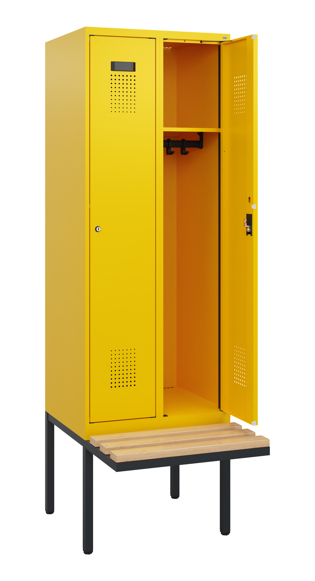 C+P Spind Evolo PLUS, Bank, 2 Abteile, 1950x600x81