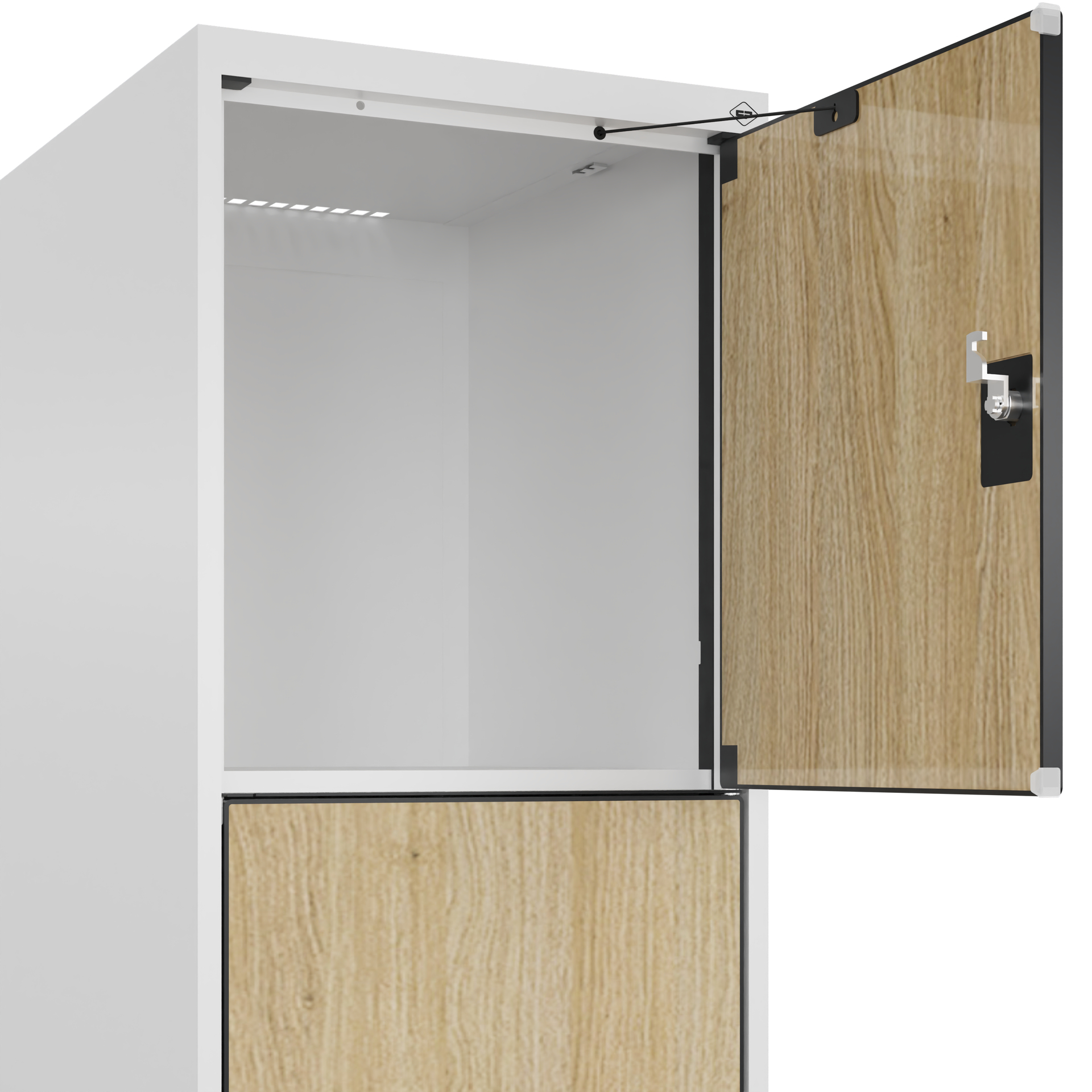 C+P Schlie�fachschrank Evolo PLUS, F��e, 4 F�cher, 1950x400x500mm