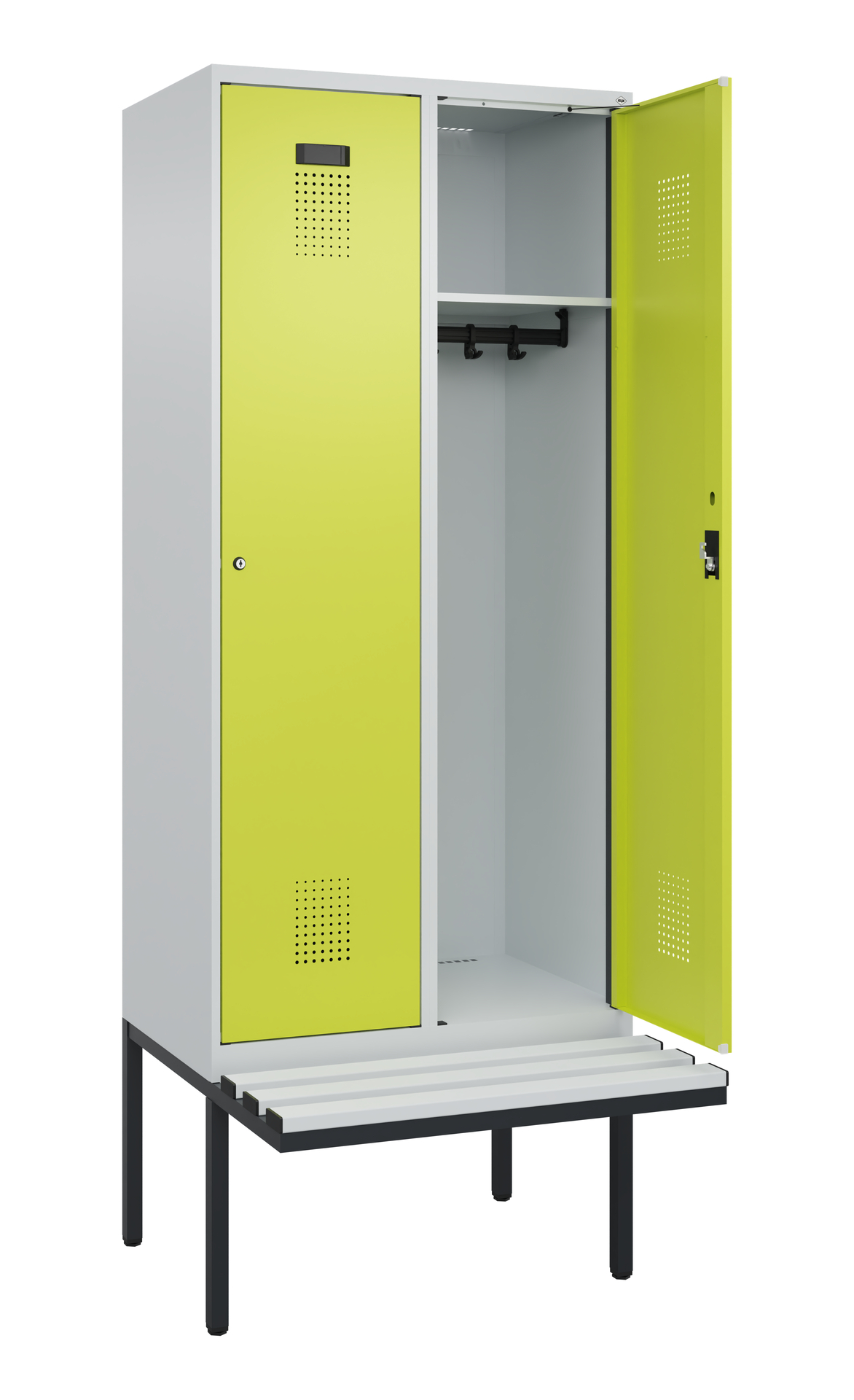 C+P Spind Evolo PLUS, Bank, 2 Abteile, 2120x800x81