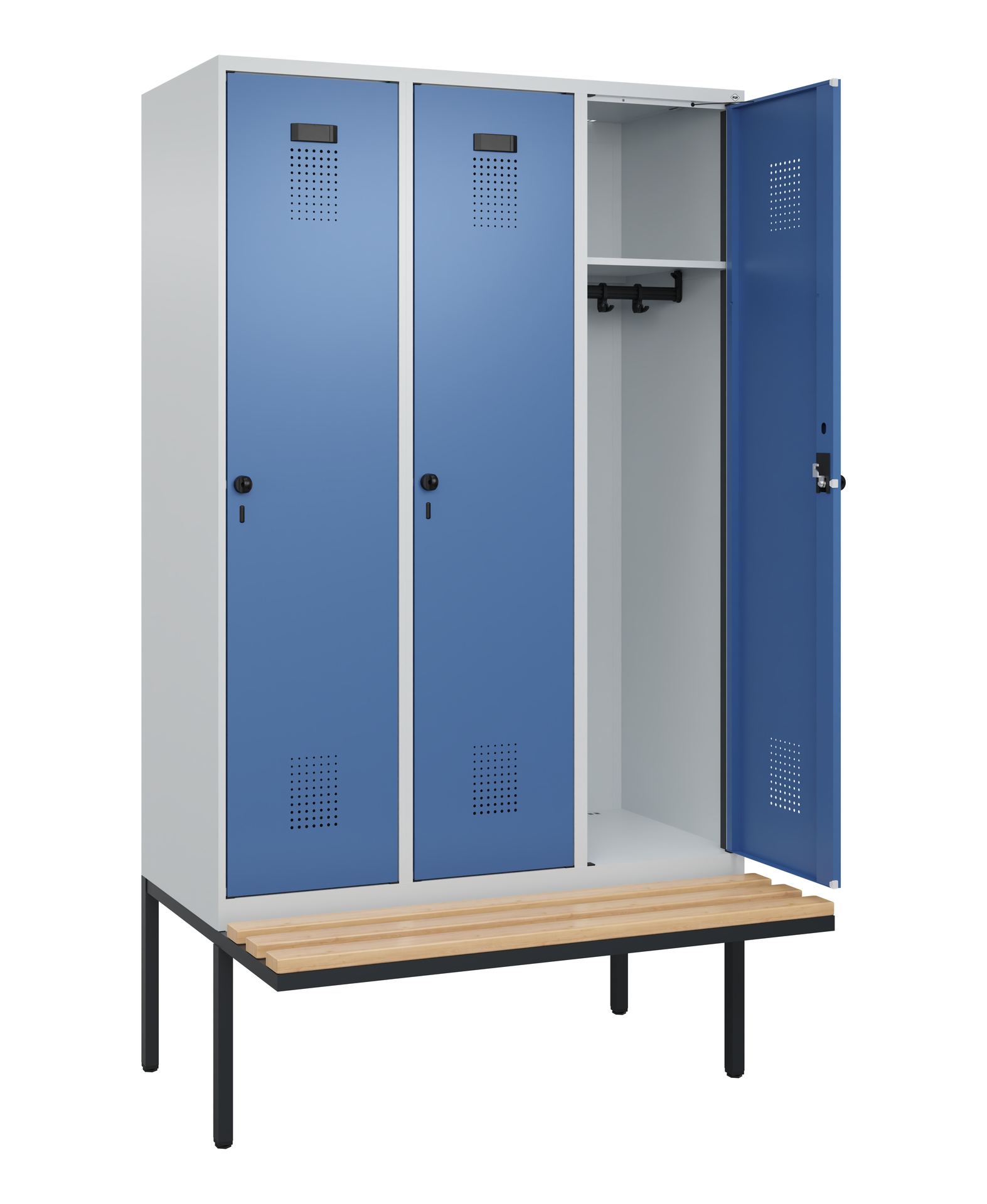 C+P Spind Evolo PLUS, Bank, 3 Abteile, 2120x1200x8
