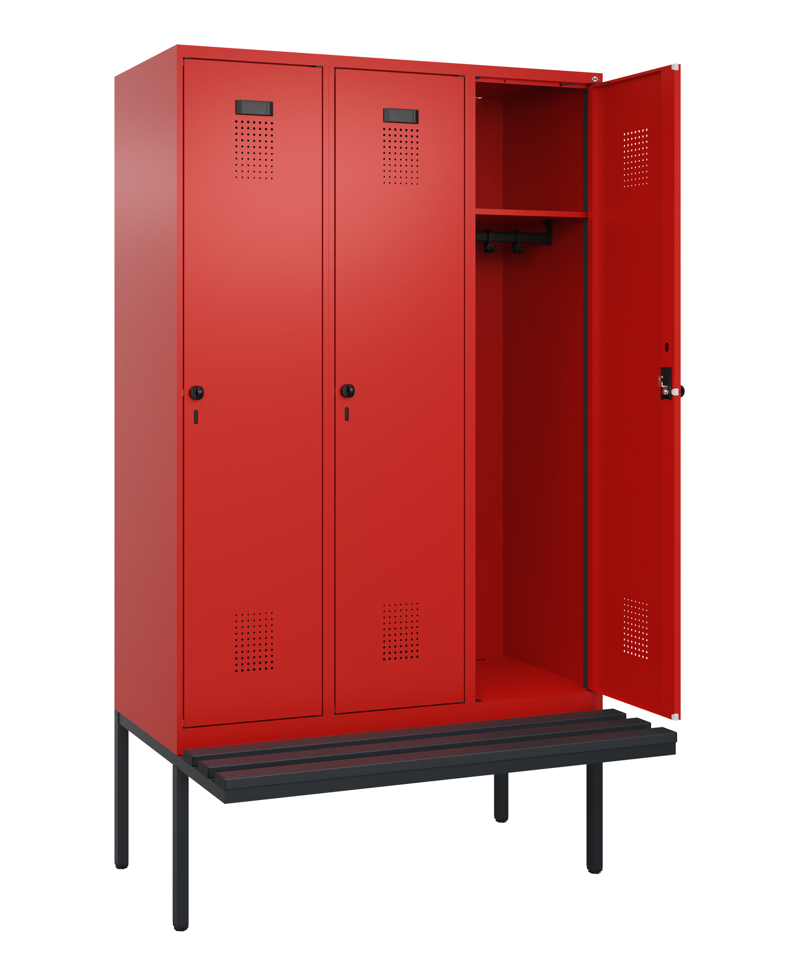 C+P Spind Evolo PLUS, Bank, 3 Abteile, 2120x1200x8