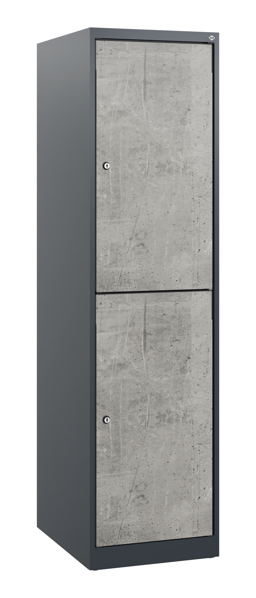 C+P Doppelst�ckiger Schulspind Evolo PLUS, 2 F�cher, 1530x400x500mm