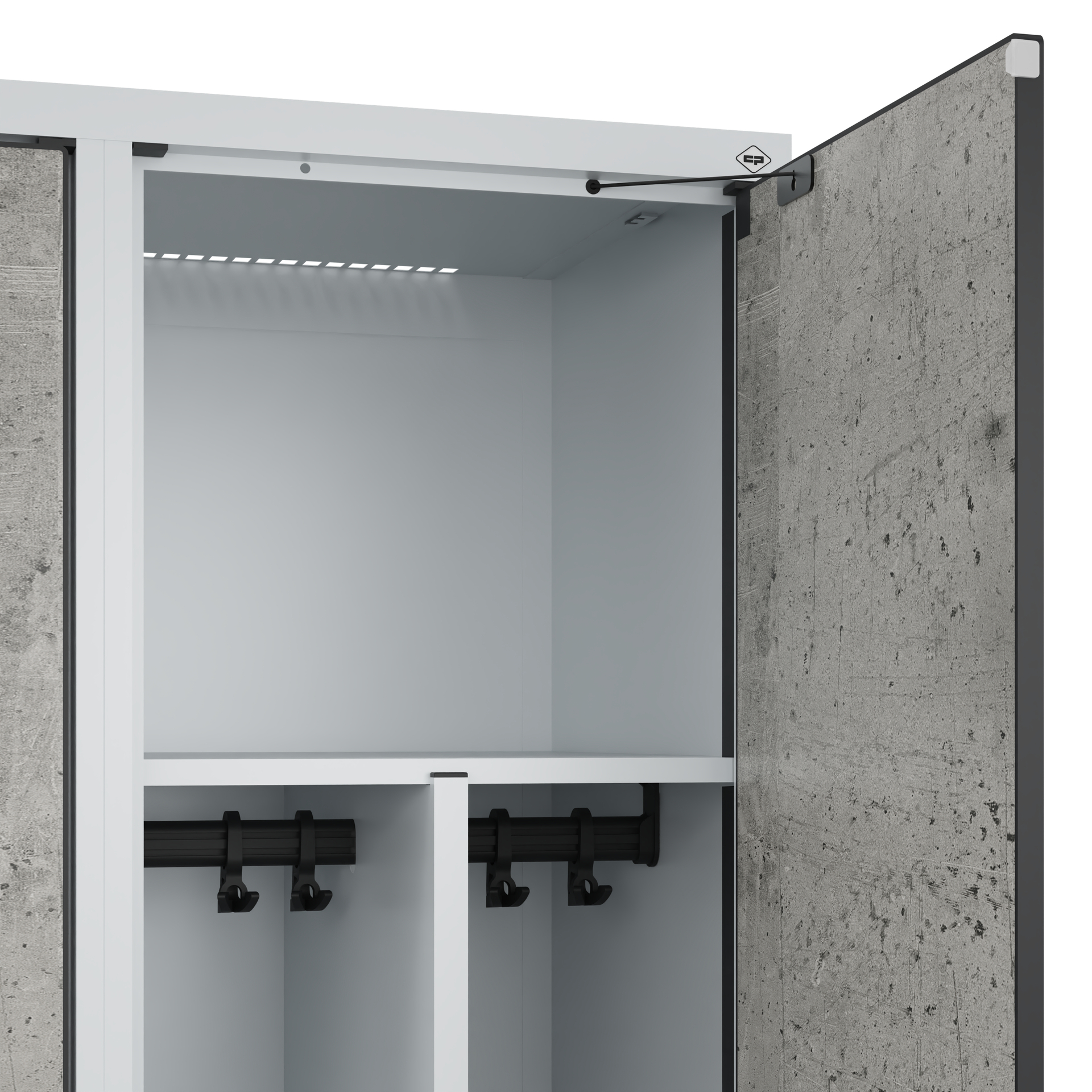 C+P Spind Evolo PLUS, 1 Abteil, 1850x400x500mm