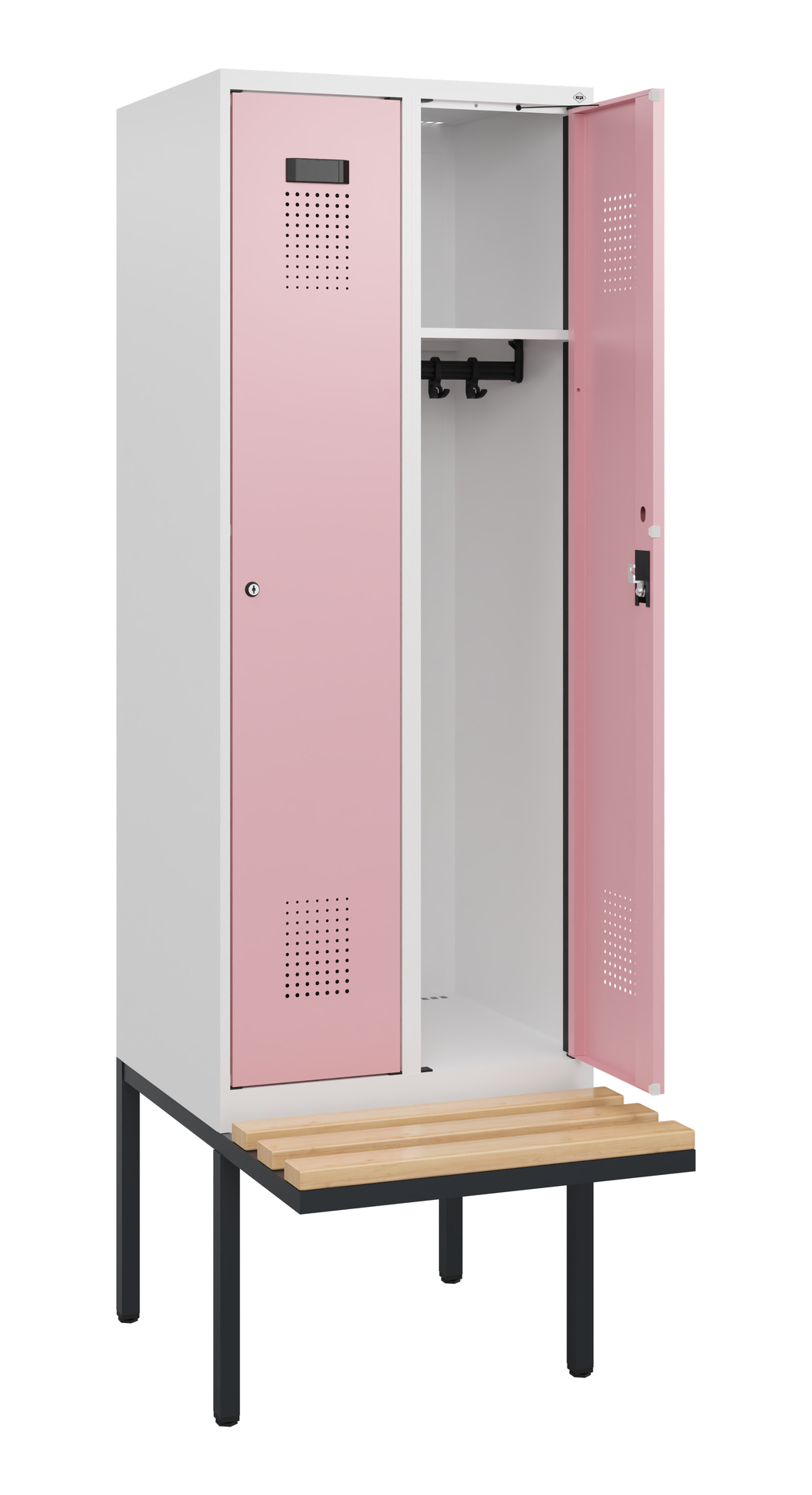 C+P Spind Evolo PLUS, Bank, 2 Abteile, 1950x600x81