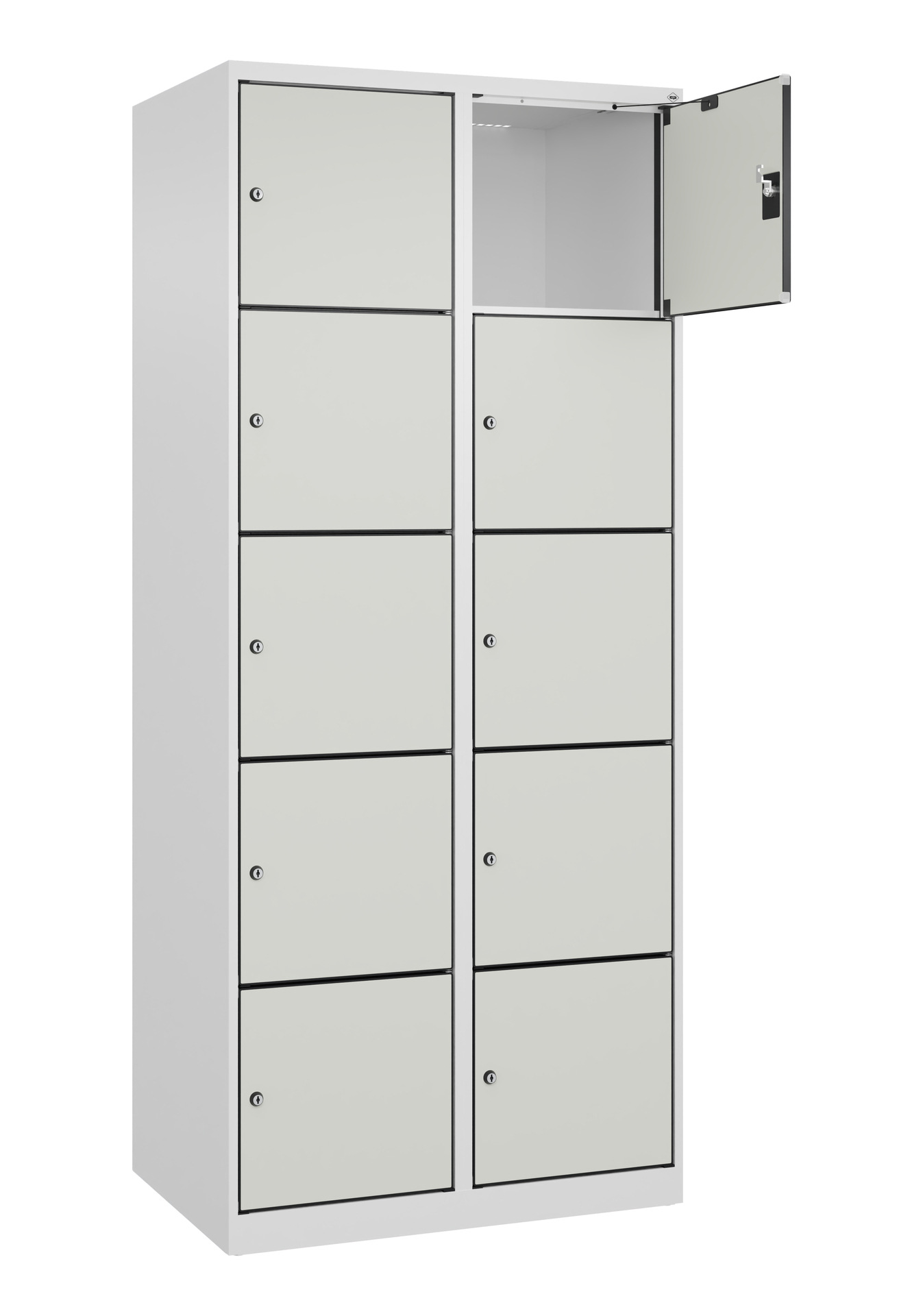 C+P Schlie�fachschrank Evolo PLUS, 10 F�cher, 1850x800x500mm