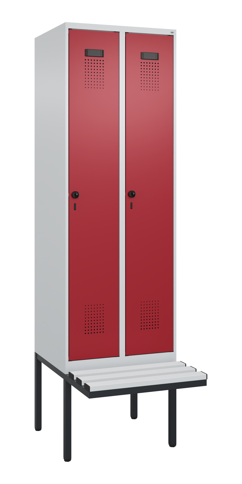 C+P Spind Evolo PLUS, Bank, 2 Abteil, 2120x600x815