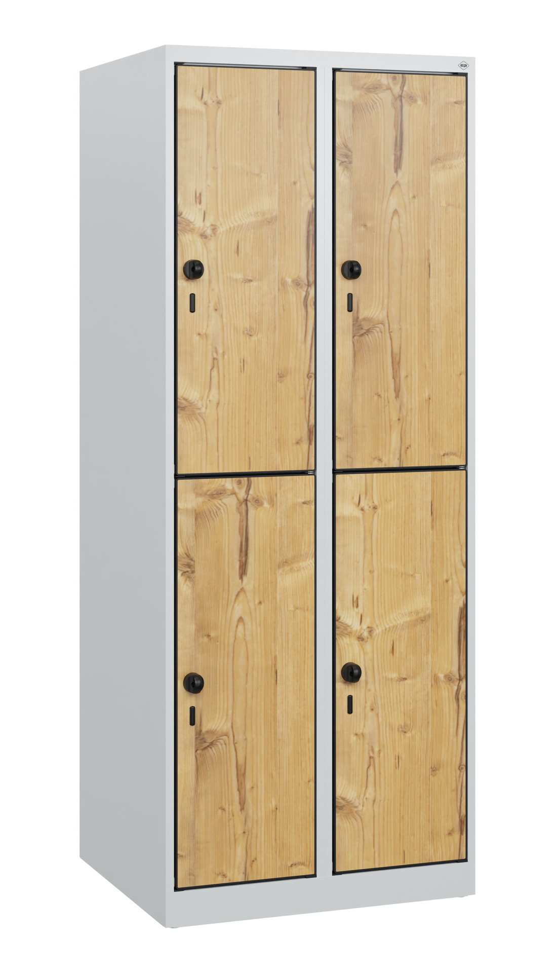 C+P Doppelst�ckiger Schulspind Evolo PLUS, 4 F�cher, 1530x600x500mm