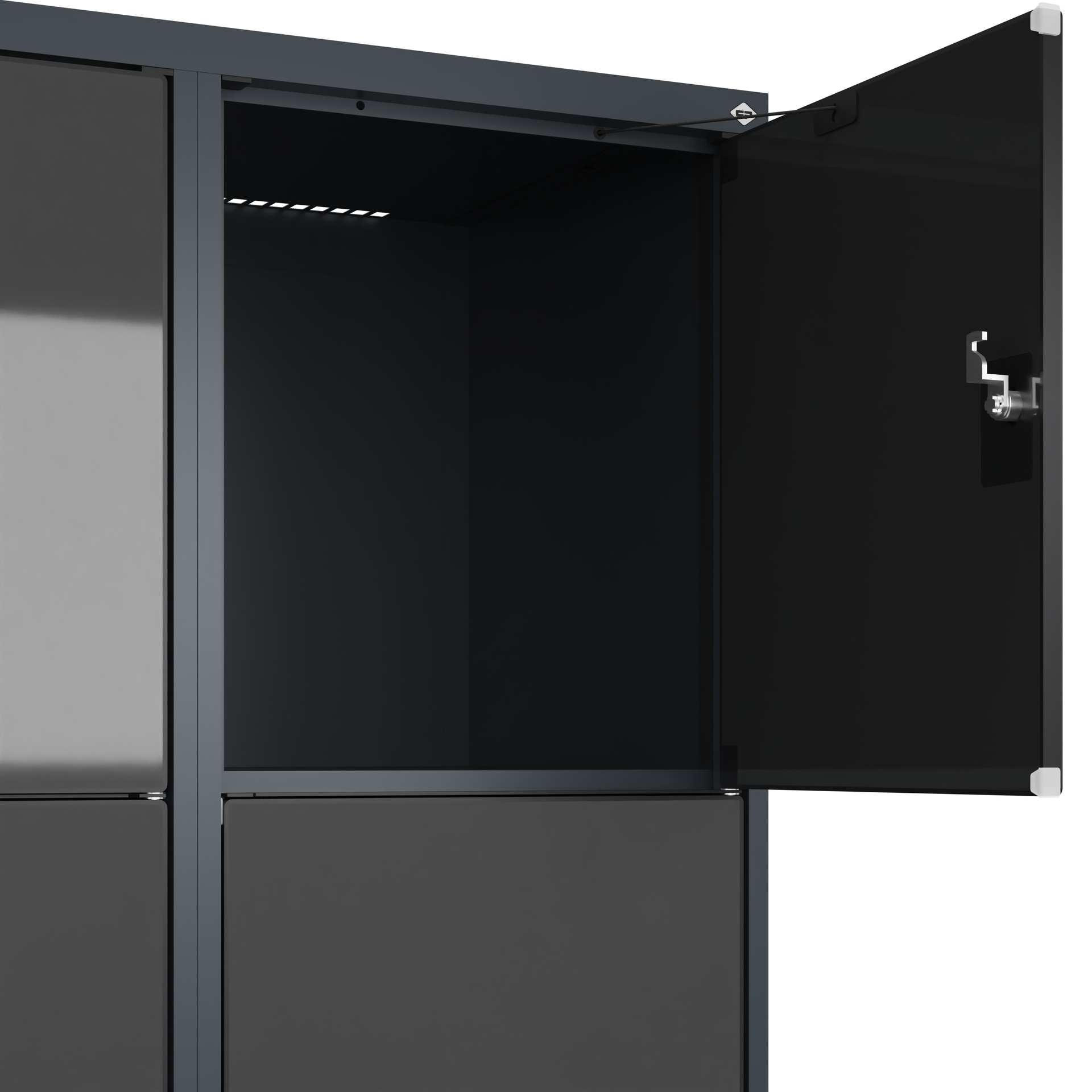 C+P Schlie�fachschrank Evolo PLUS, F��e, 8 F�cher, 1950x800x500mm