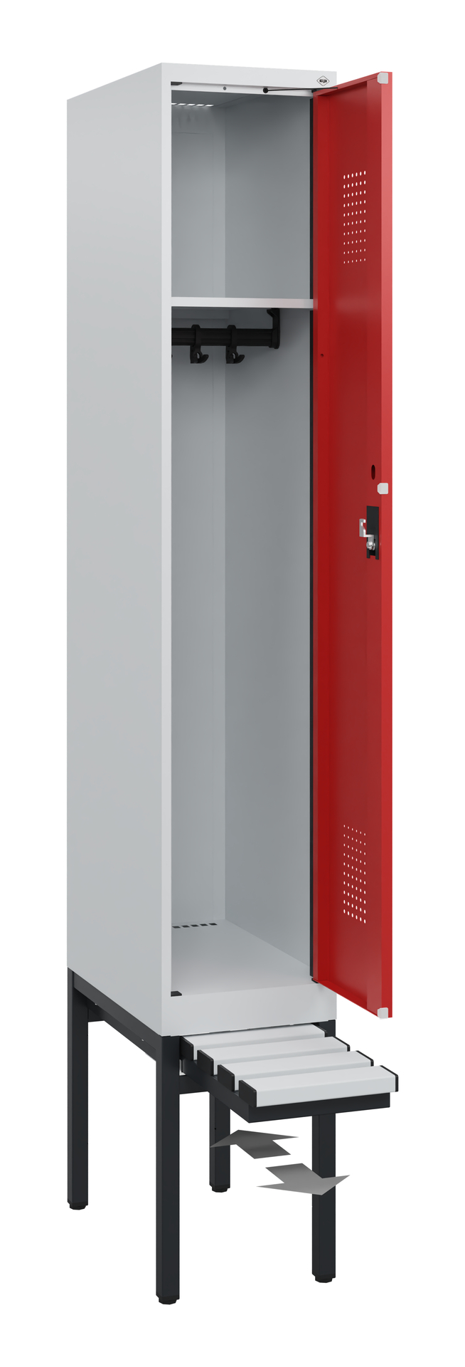C+P Spind Evolo PLUS, Bank, 1 Abteil, 1950x300x815mm