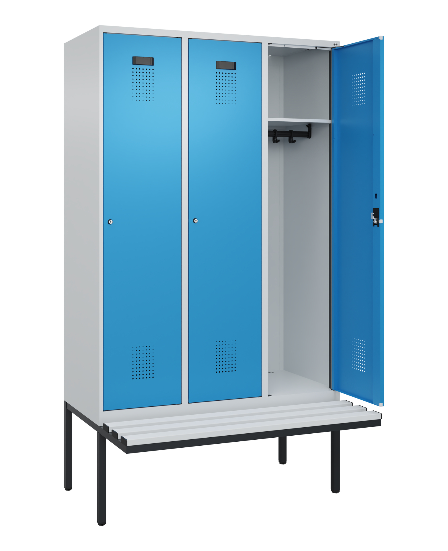 C+P Spind Evolo PLUS, Bank, 3 Abteile, 2120x1200x8