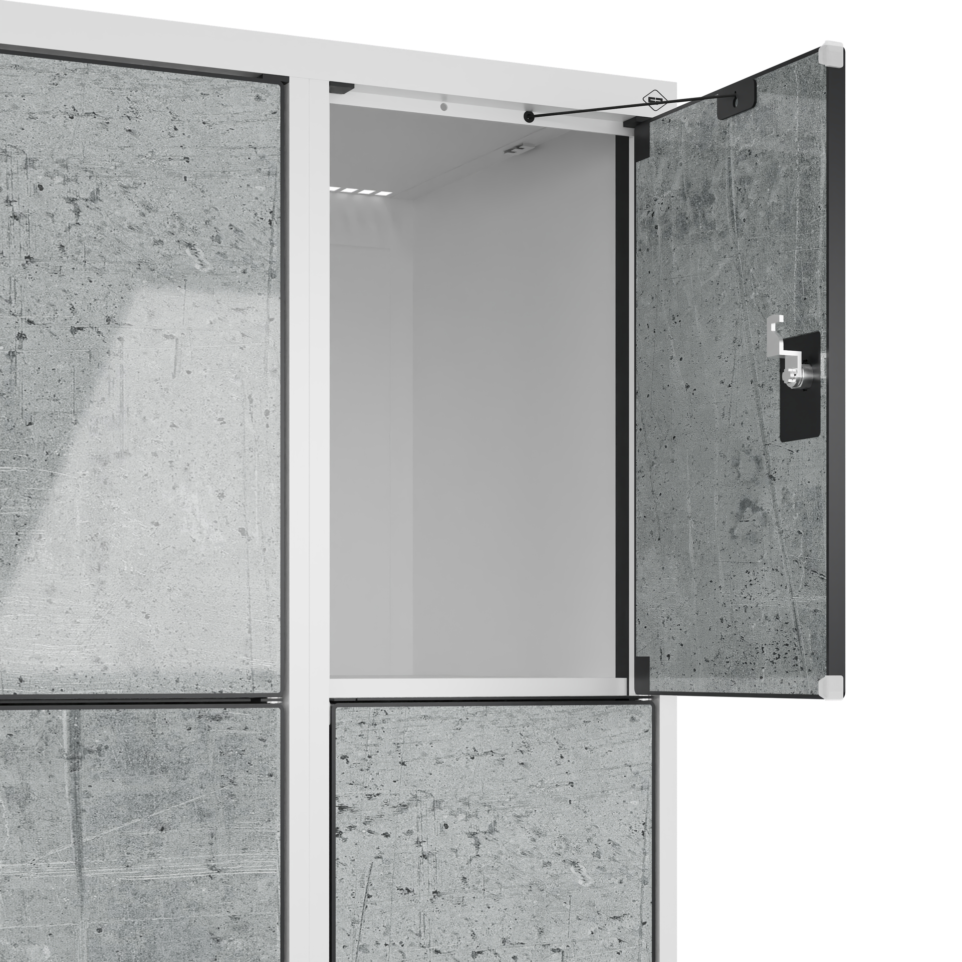 C+P Schlie�fachschrank Evolo PLUS, F��e, 12 F�cher, 1950x900x500mm