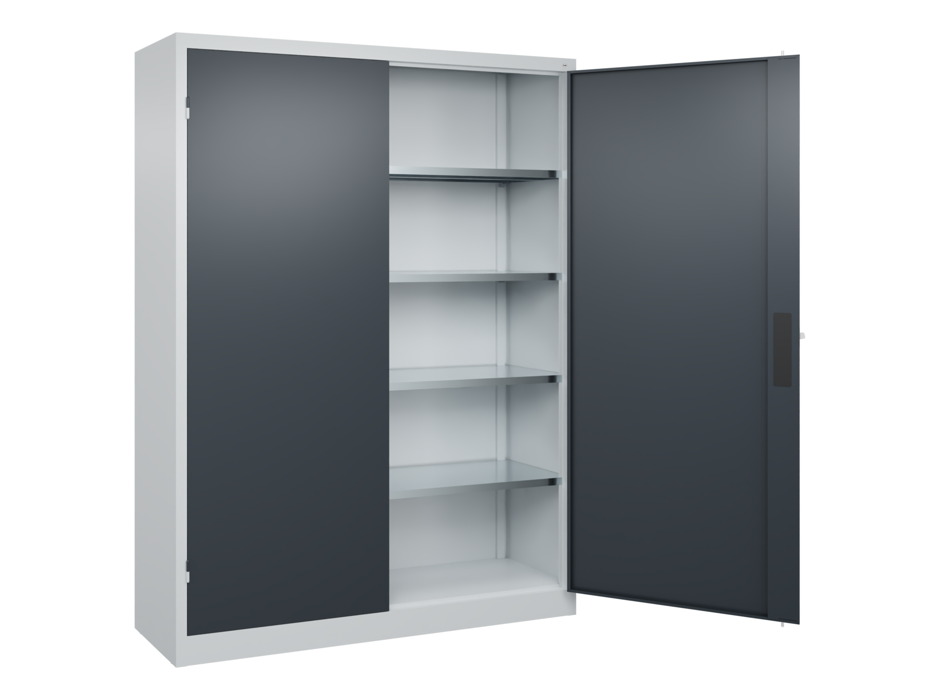 C+P Schwerlastschrank, Acurado, 1950x1500x400mm, 7035/7016