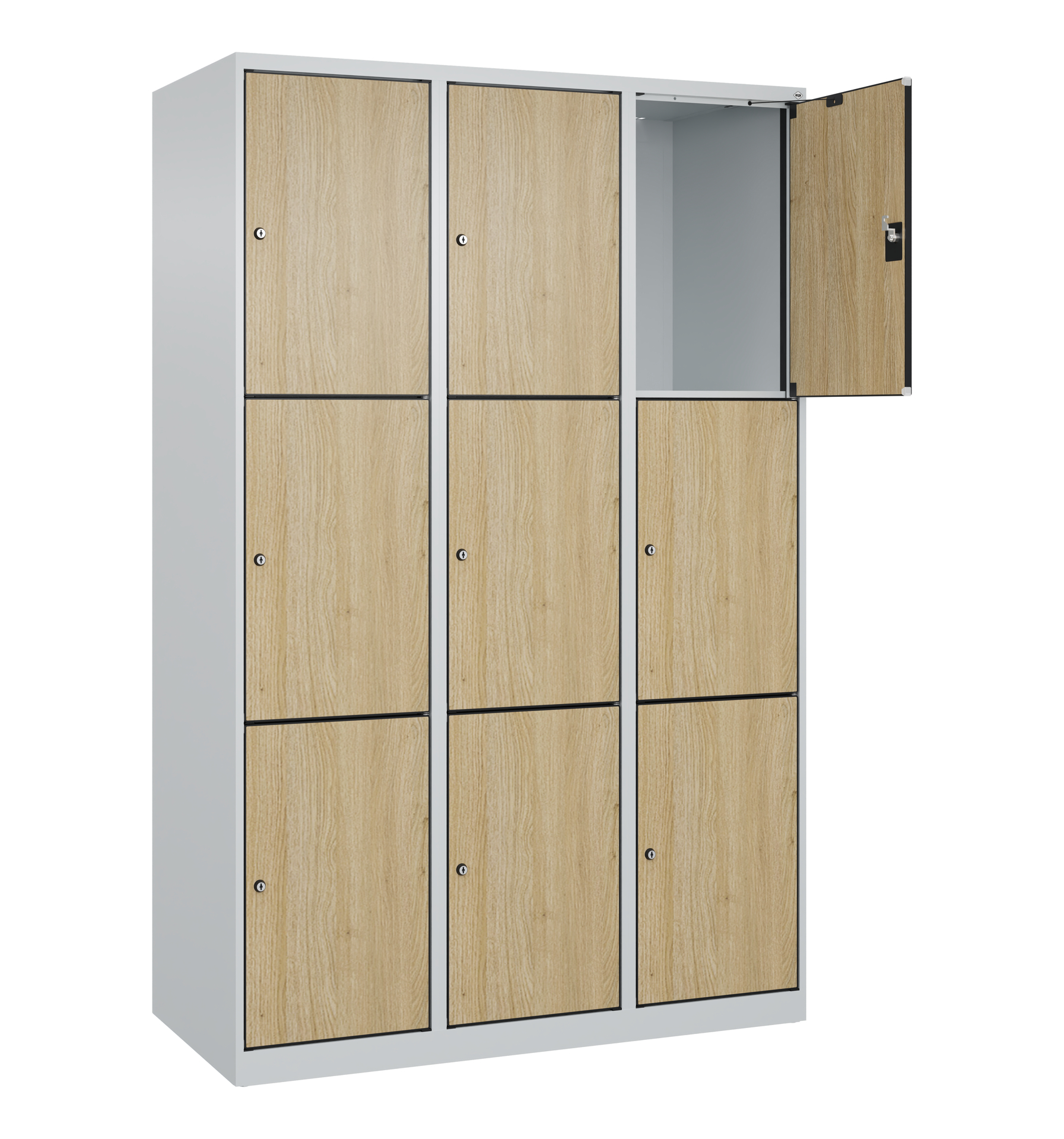 C+P Schlie�fachschrank Evolo PLUS, 9 F�cher, 1850x1200x500mm