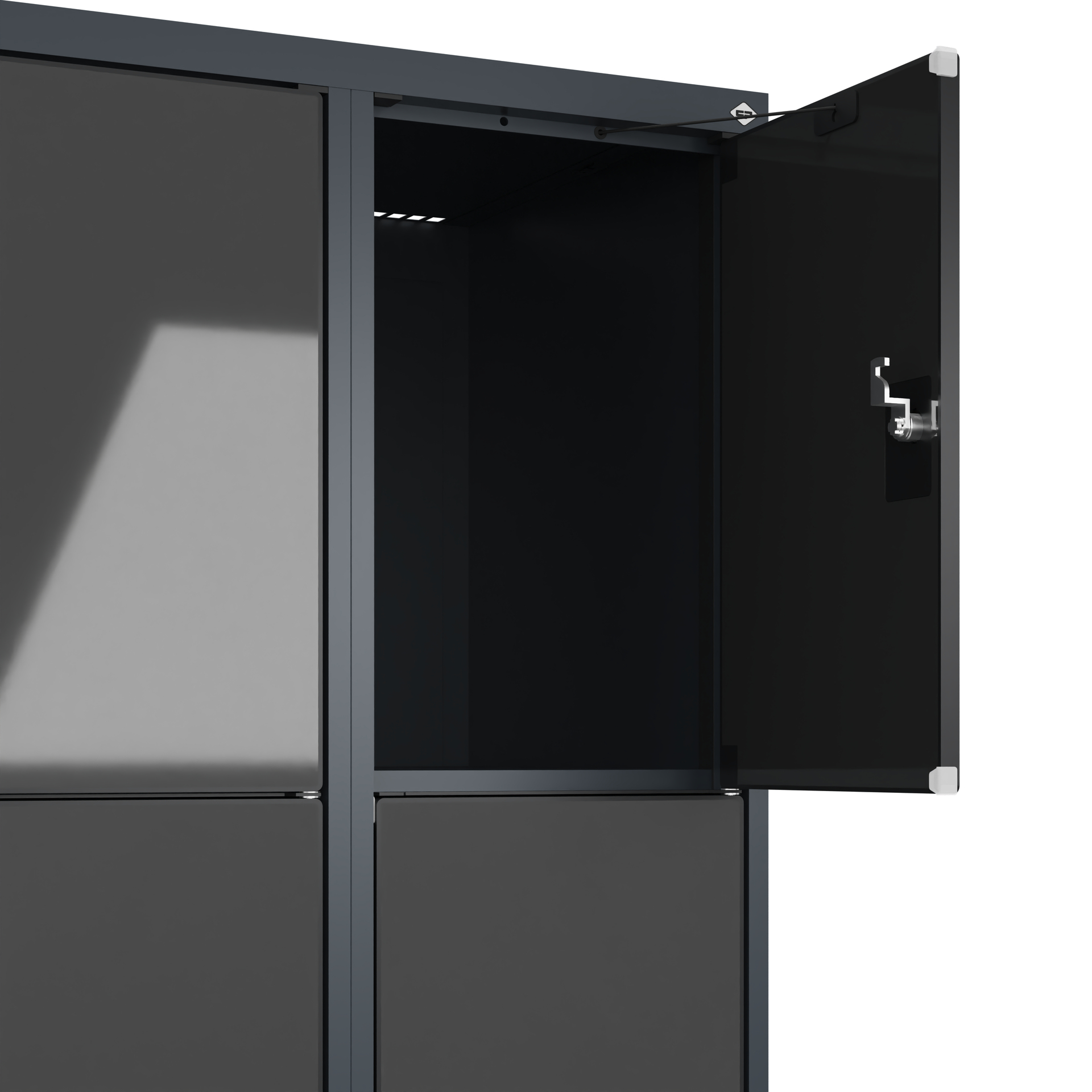 C+P Schlie�fachschrank Evolo PLUS, F��e, 8 F�cher, 1950x600x500mm