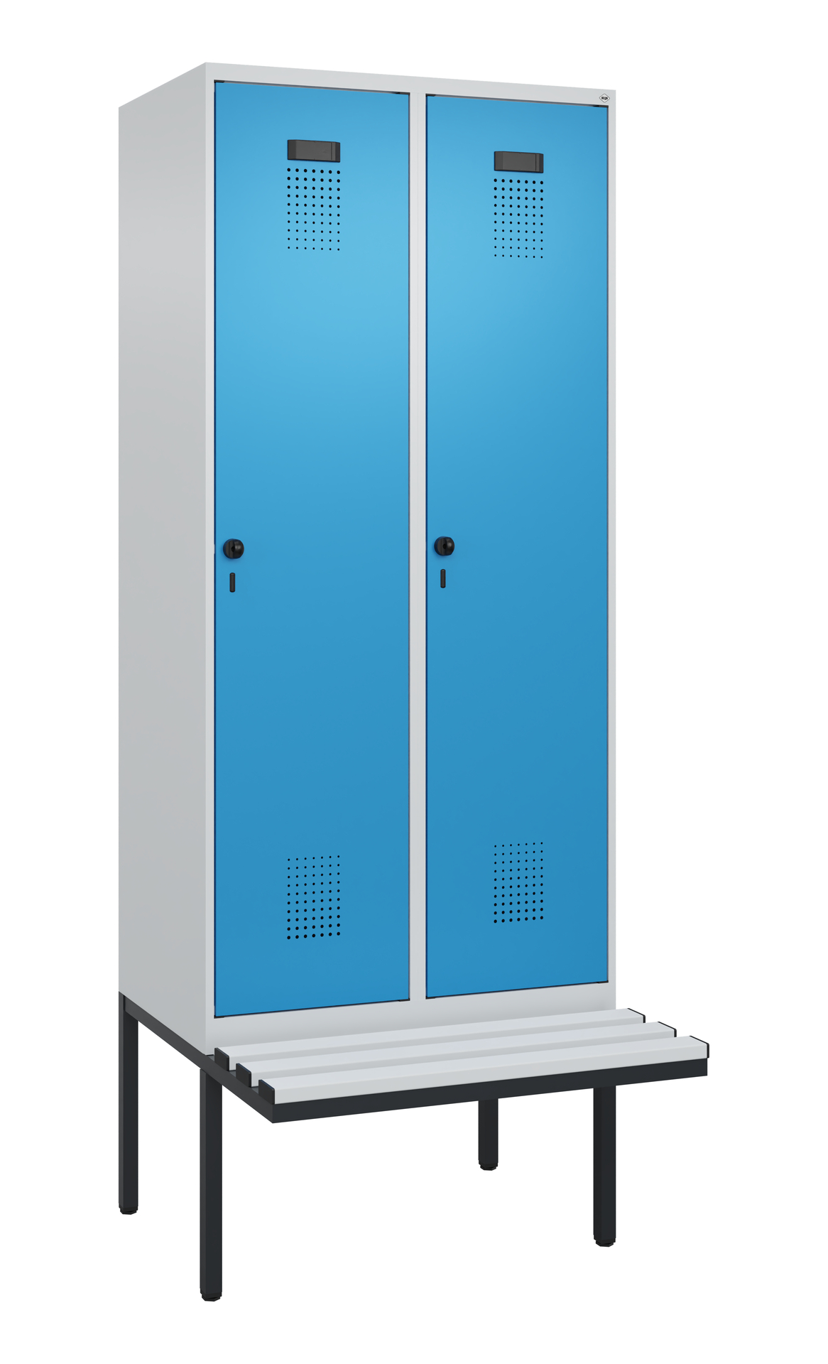 C+P Spind Evolo PLUS, Bank, 2 Abteile, 2120x800x81