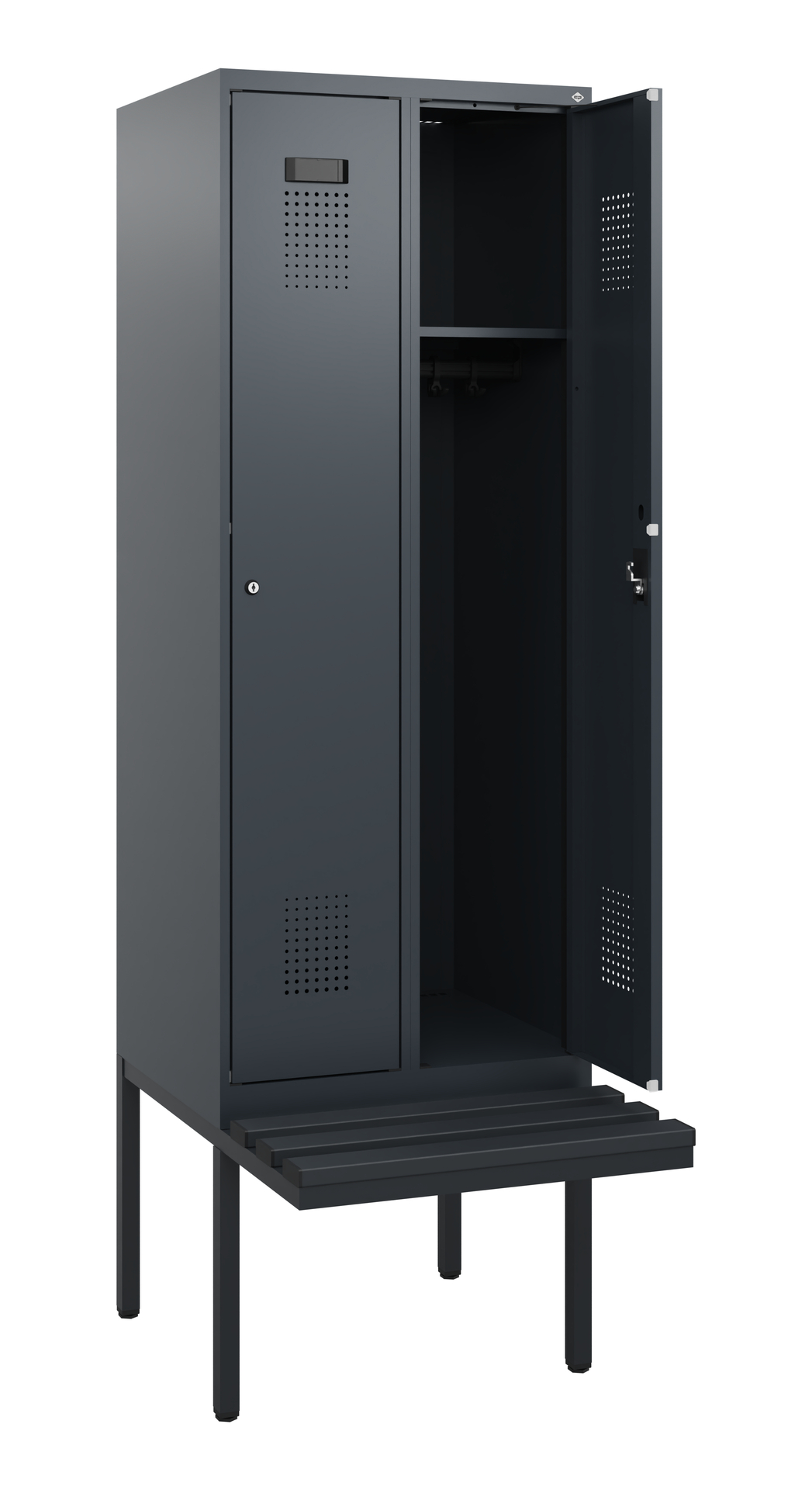 C+P Spind Evolo PLUS, Bank, 2 Abteile, 1950x600x81