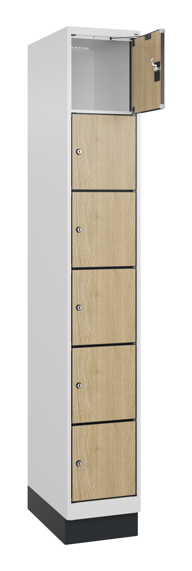 C+P Schlie�fachschrank Evolo PLUS, Sockel, 6 F�cher, 1950x300x500mm