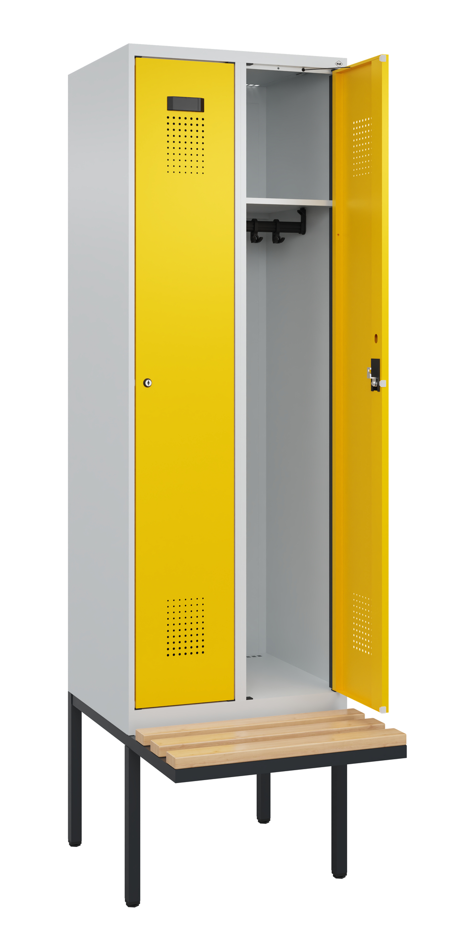 C+P Spind Evolo PLUS, Bank, 2 Abteil, 2120x600x815