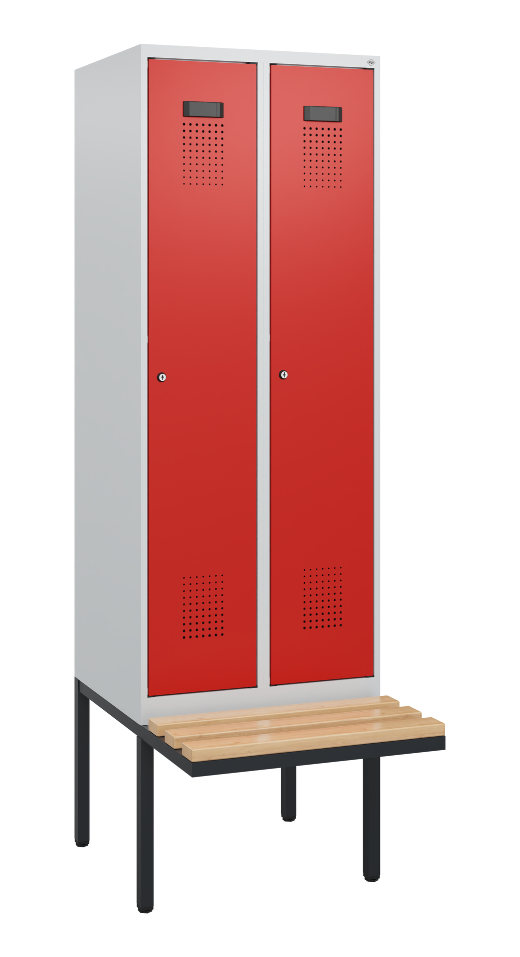 C+P Spind Evolo PLUS, Bank, 2 Abteile, 1950x600x81
