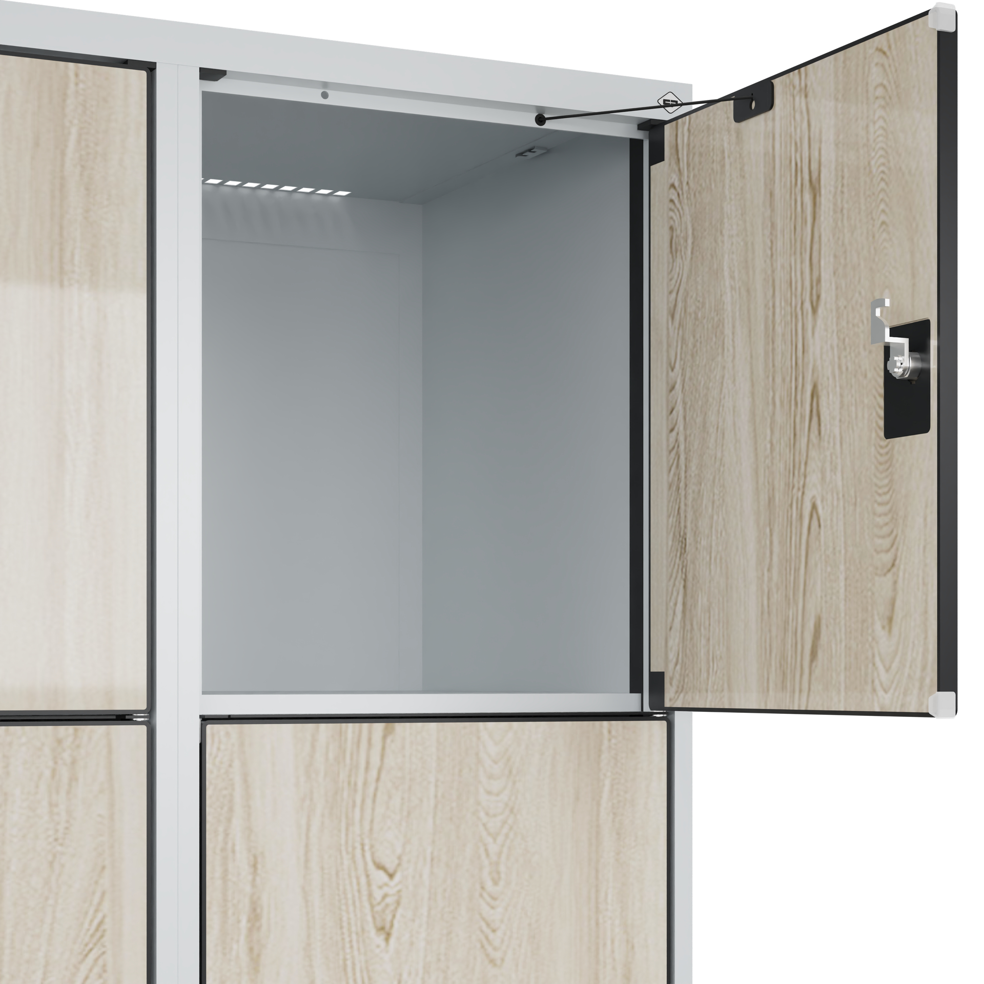 C+P Schlie�fachschrank Evolo PLUS, 12 F�cher, 1850x1200x500mm