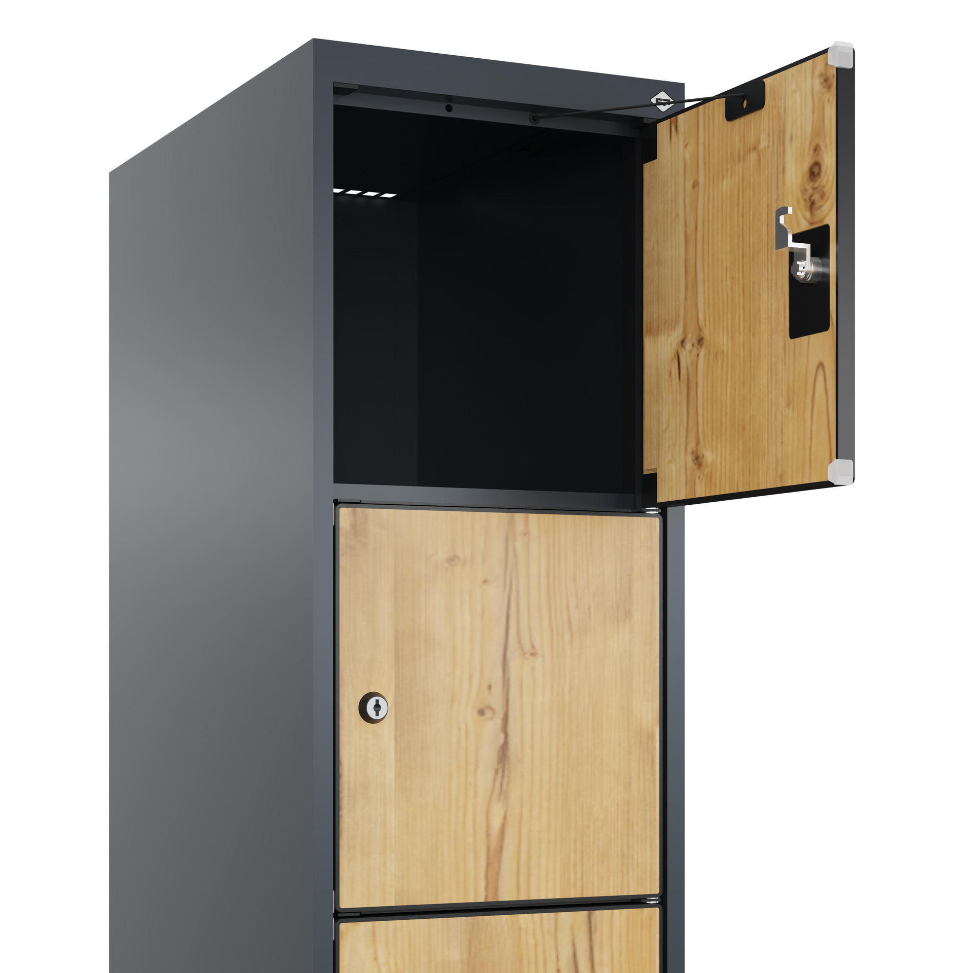 C+P Schlie�fachschrank Evolo PLUS, 6 F�cher, 1850x300x500mm