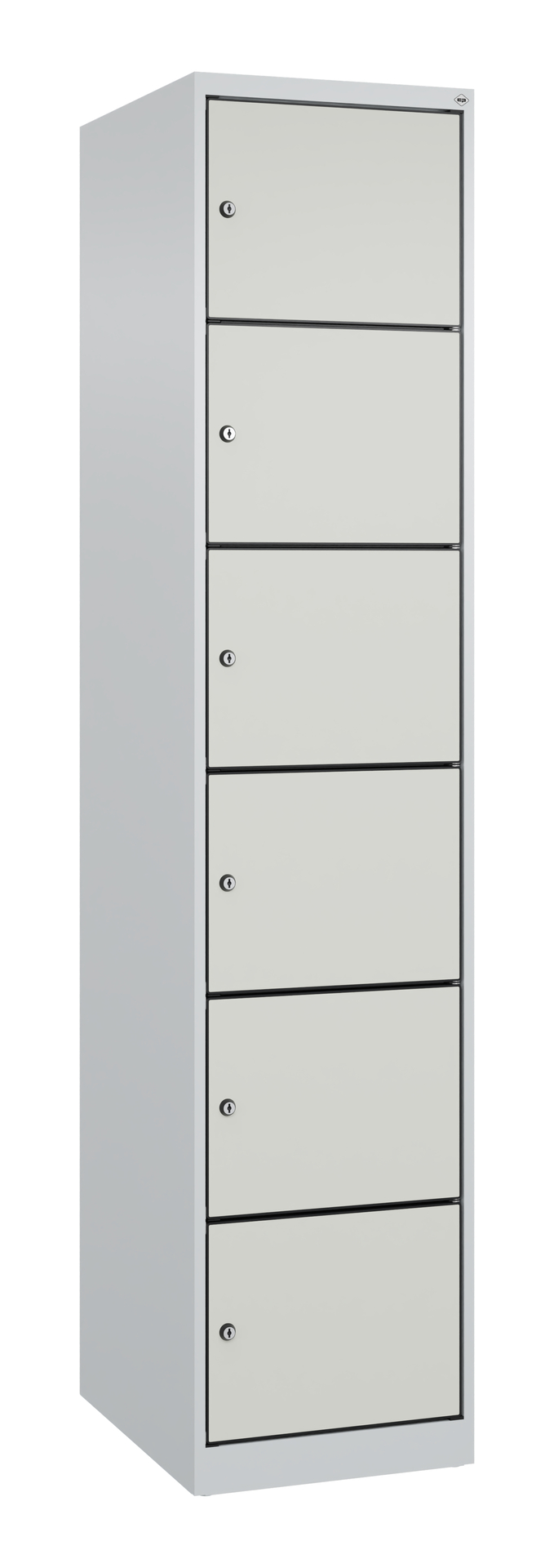 C+P Schlie�fachschrank Evolo PLUS, 6 F�cher, 1850x400x500mm