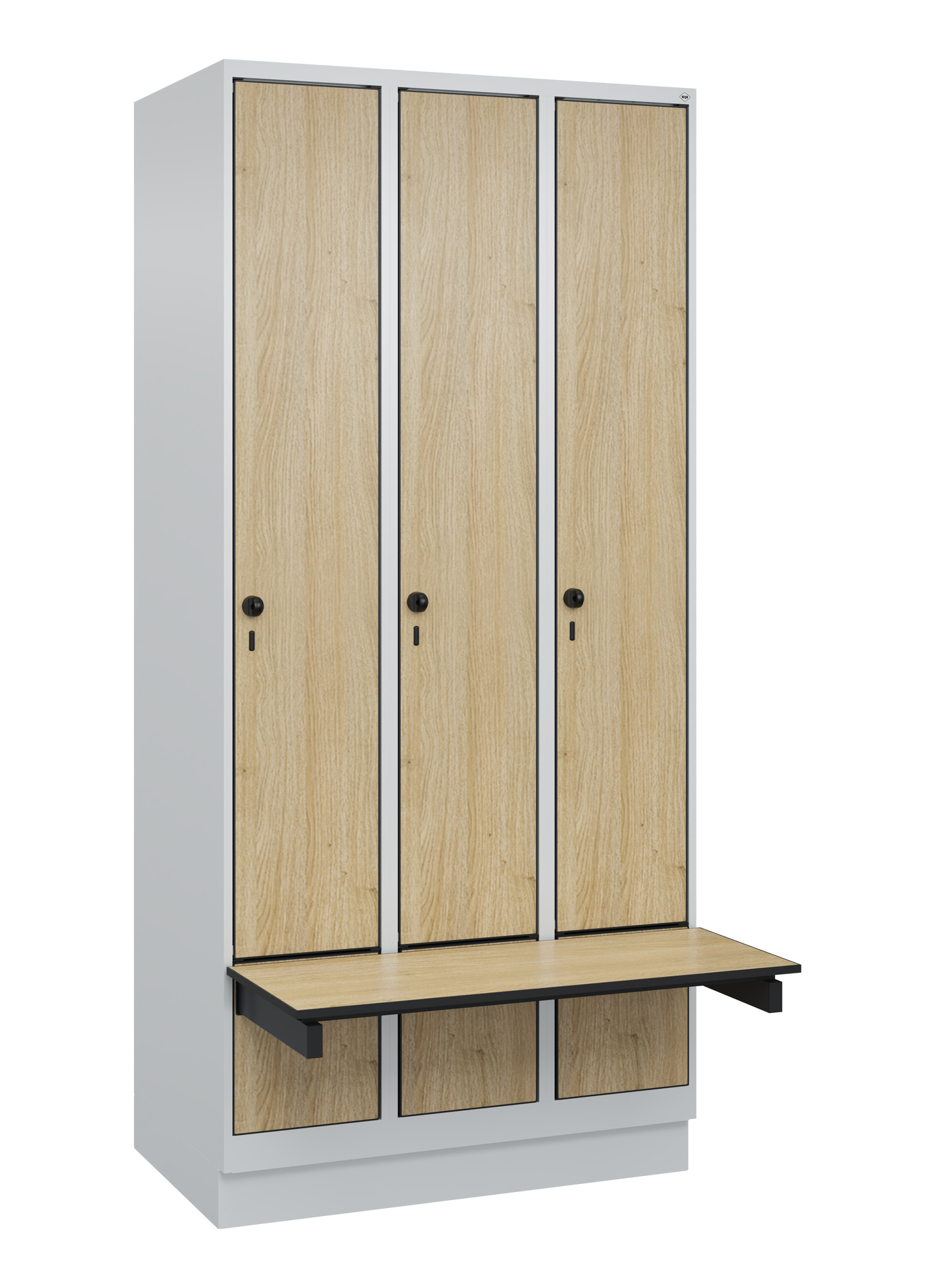 C+P Spind Evolo PLUS, Bank, 3 Abteile, 1950x900x815mm