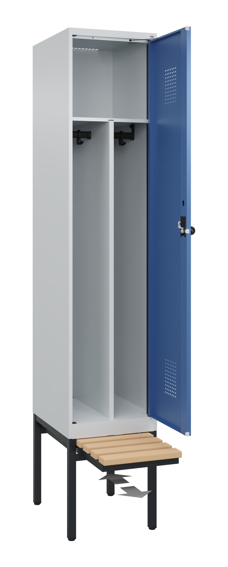 C+P Spind Evolo PLUS, Bank, 1 Abteil, 2120x400x815mm