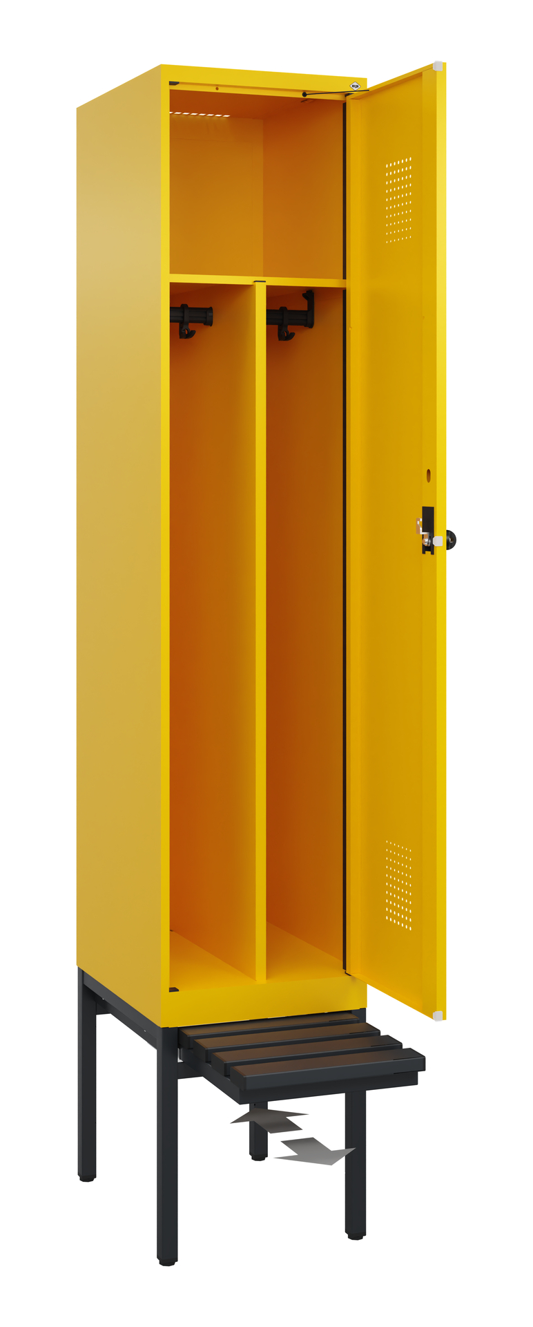 C+P Spind Evolo PLUS, Bank, 1 Abteil, 2120x400x815mm