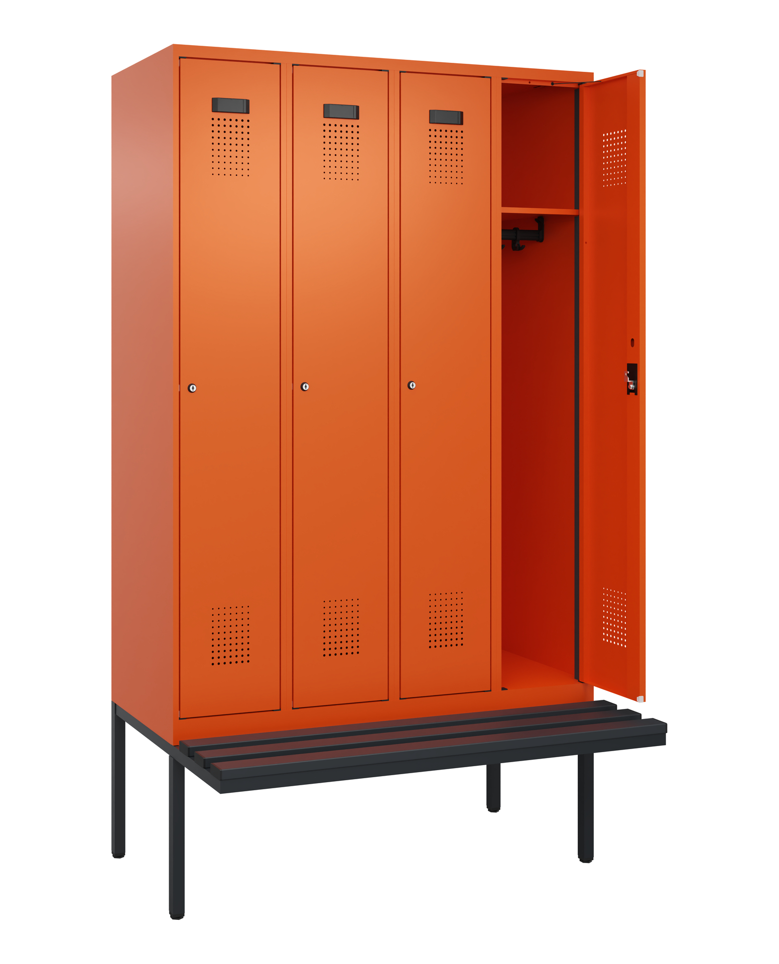 C+P Spind Evolo PLUS, Bank, 4 Abteile, 2120x1200x8
